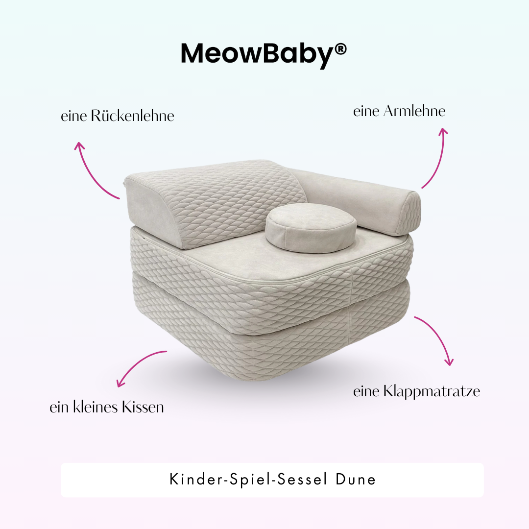 Meowbaby Kinder-Spiel-Sessel Dune