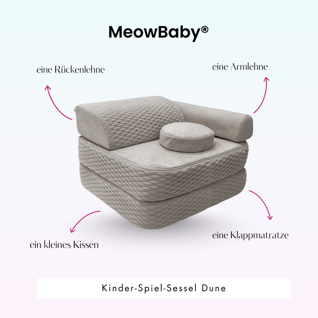 Meowbaby Kinder-Spiel-Sessel Dune