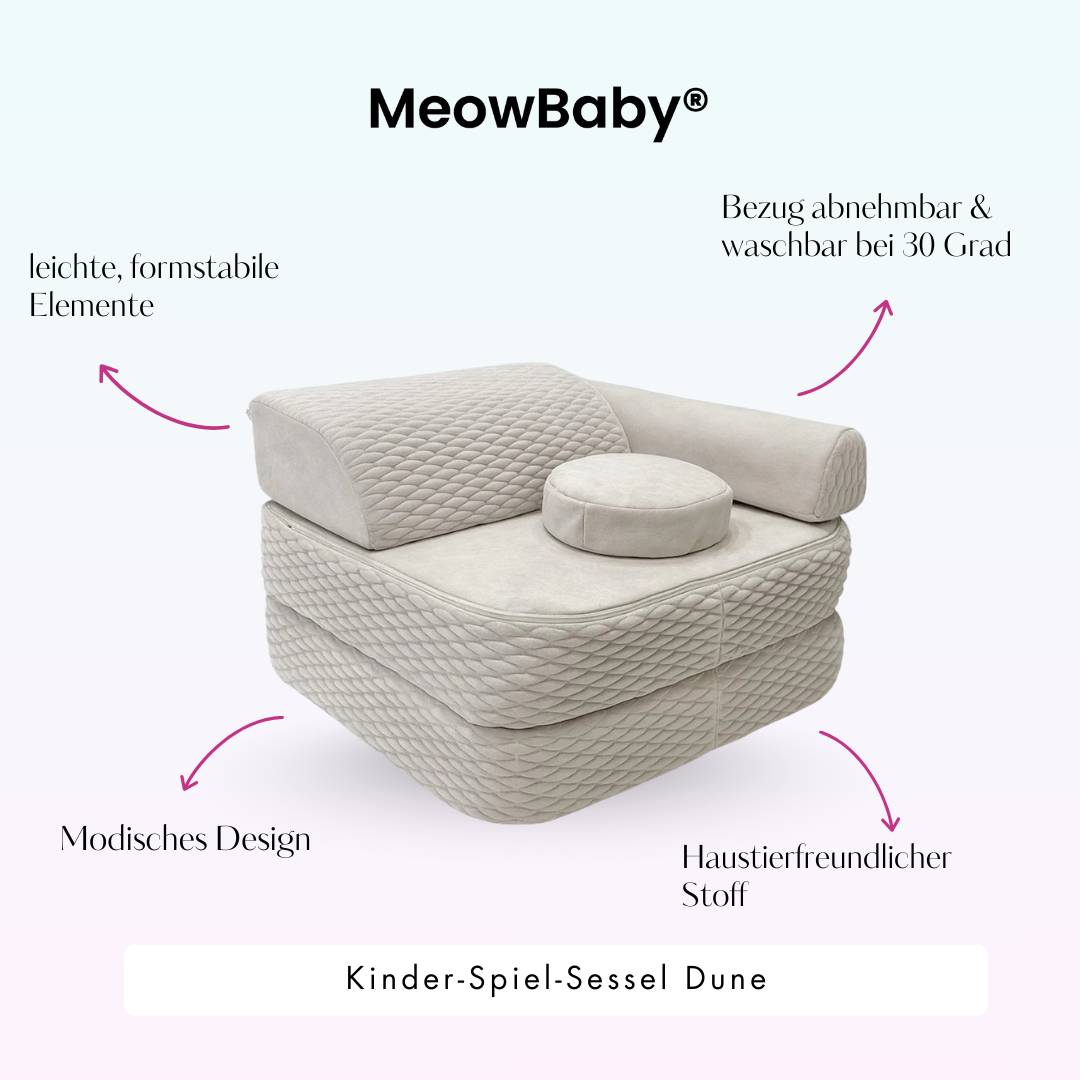 Meowbaby Kinder-Spiel-Sessel Dune