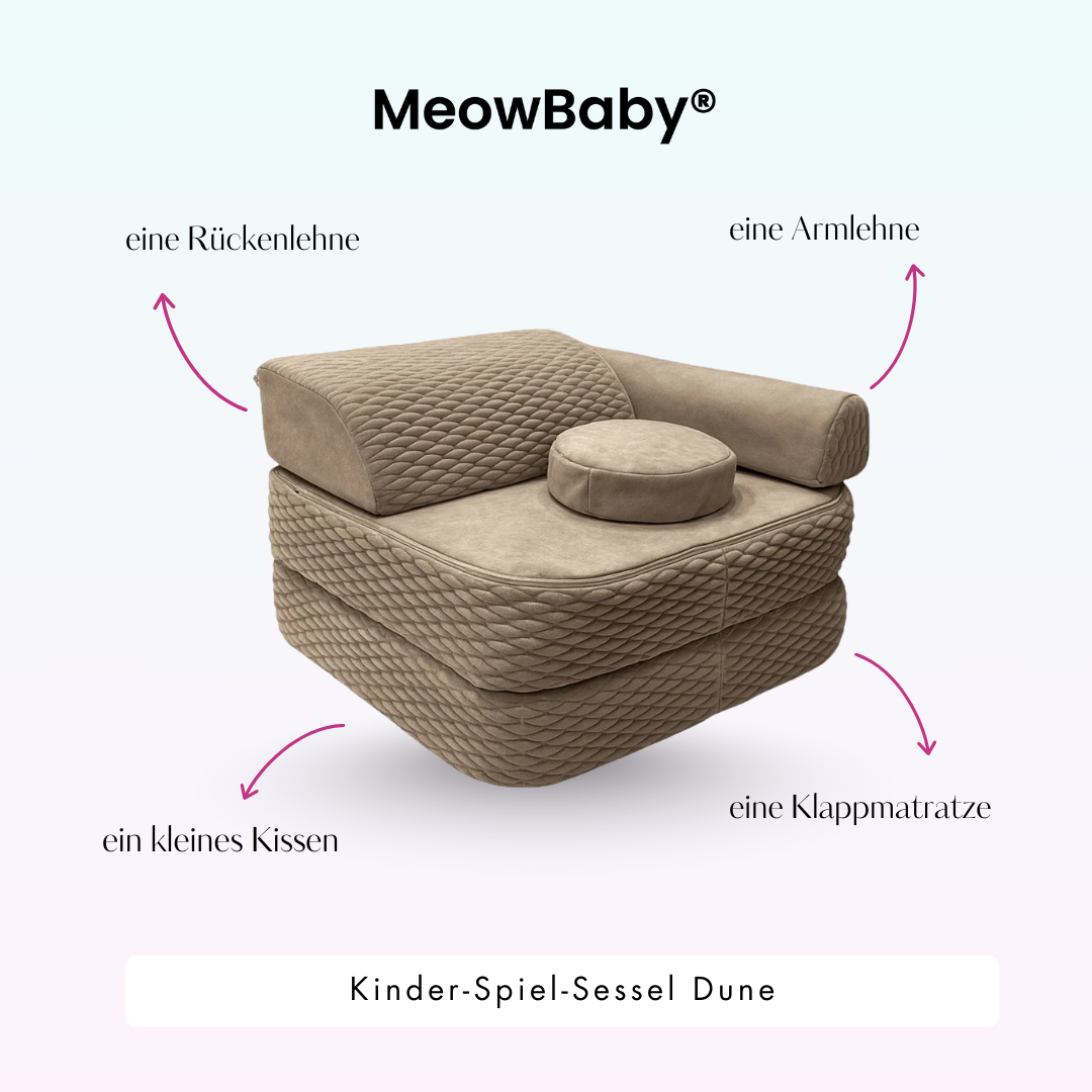 Meowbaby Kinder-Spiel-Sessel Dune