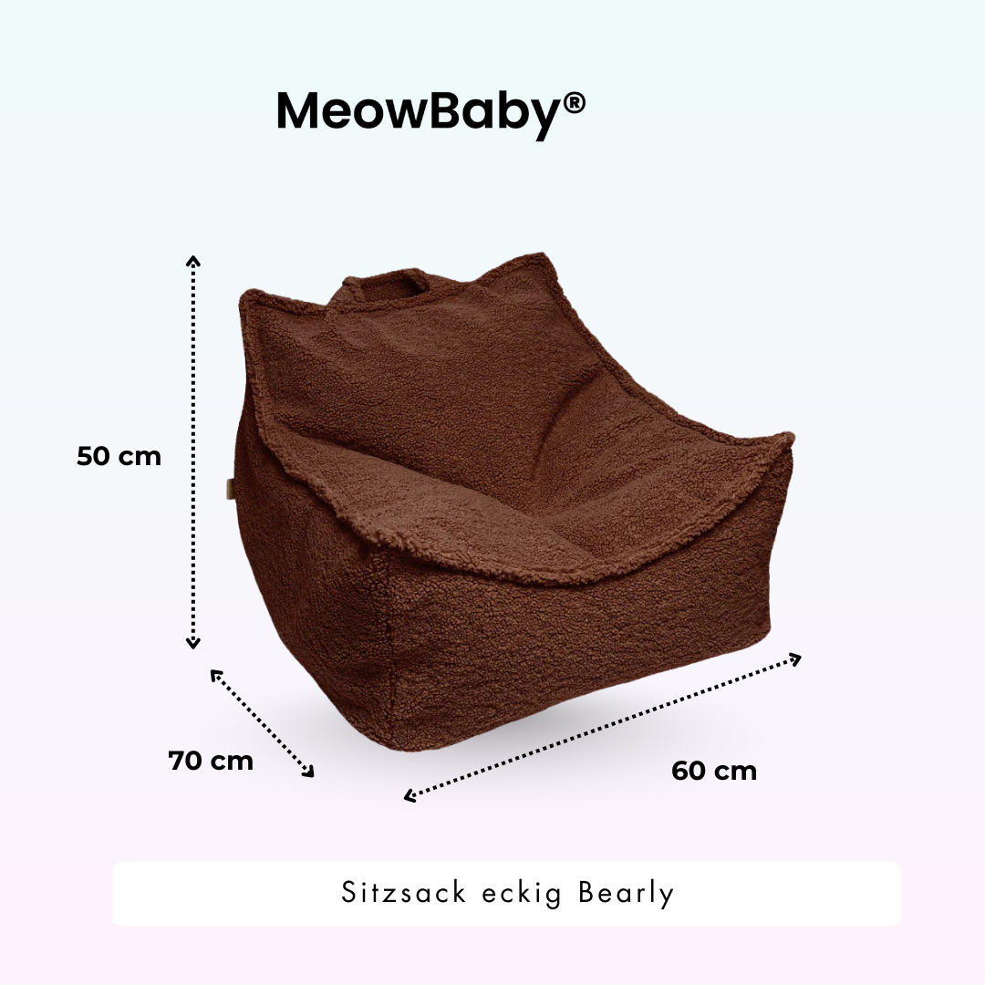 MeowBaby Sitzsack Bearly eckig