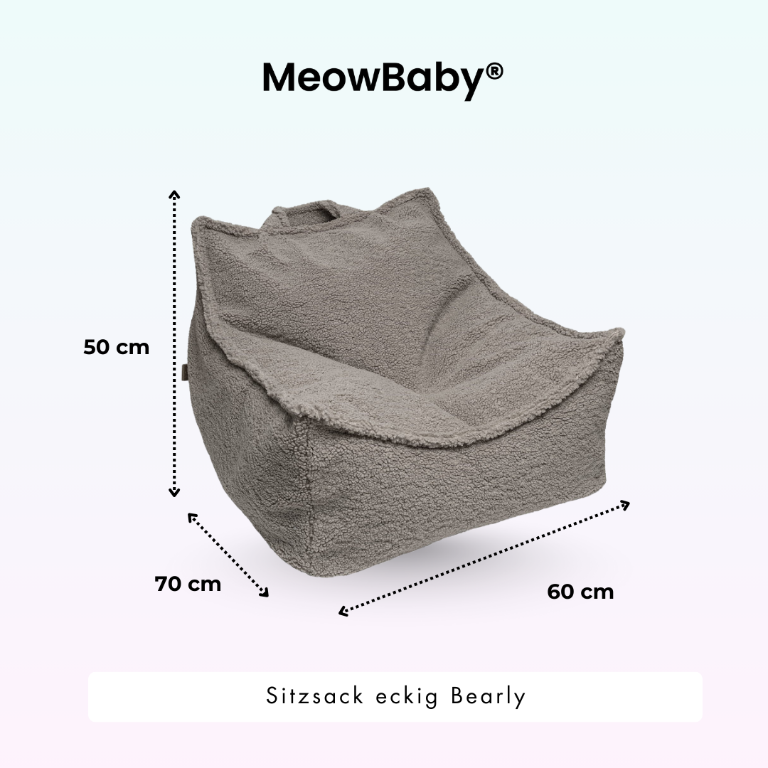 MeowBaby Sitzsack Bearly eckig