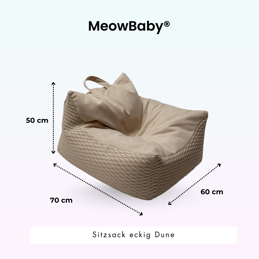 Meowbaby Sitzsack Dune eckig