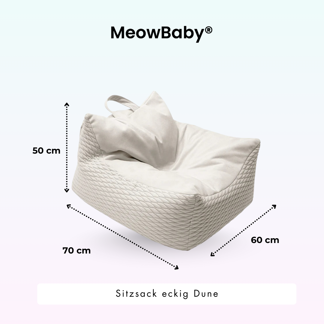 Meowbaby Sitzsack Dune eckig