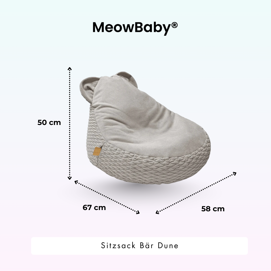MeowBaby Sitzsack Dune Bär