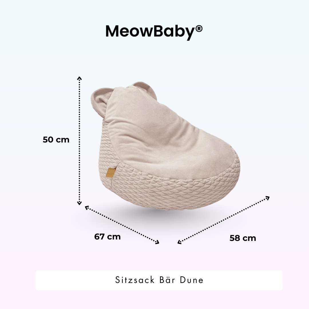 MeowBaby Sitzsack Dune Bär