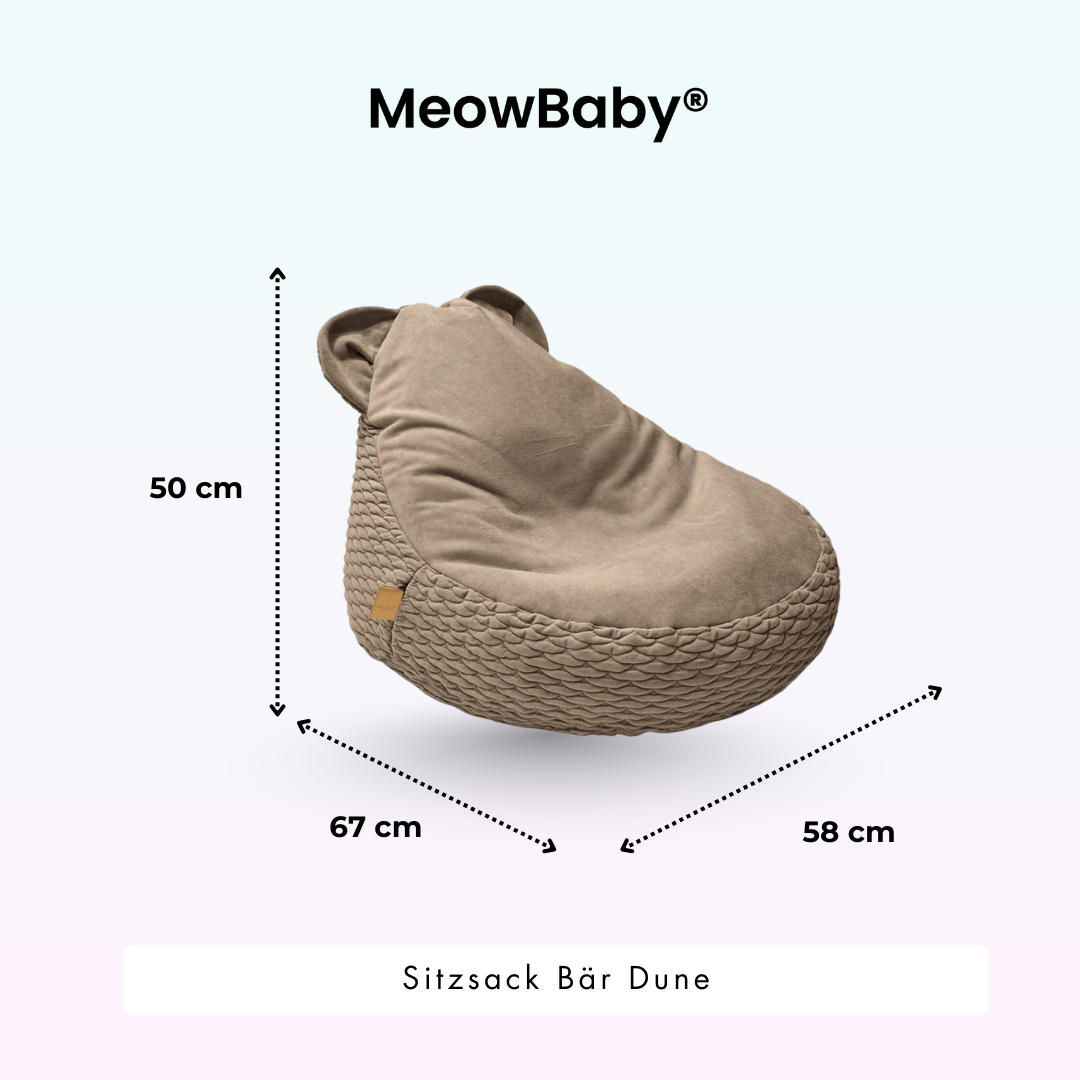 MeowBaby Sitzsack Dune Bär