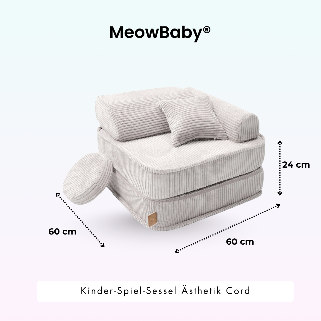 Meowbaby Kinder-Spiel-Sessel Ästhetik
