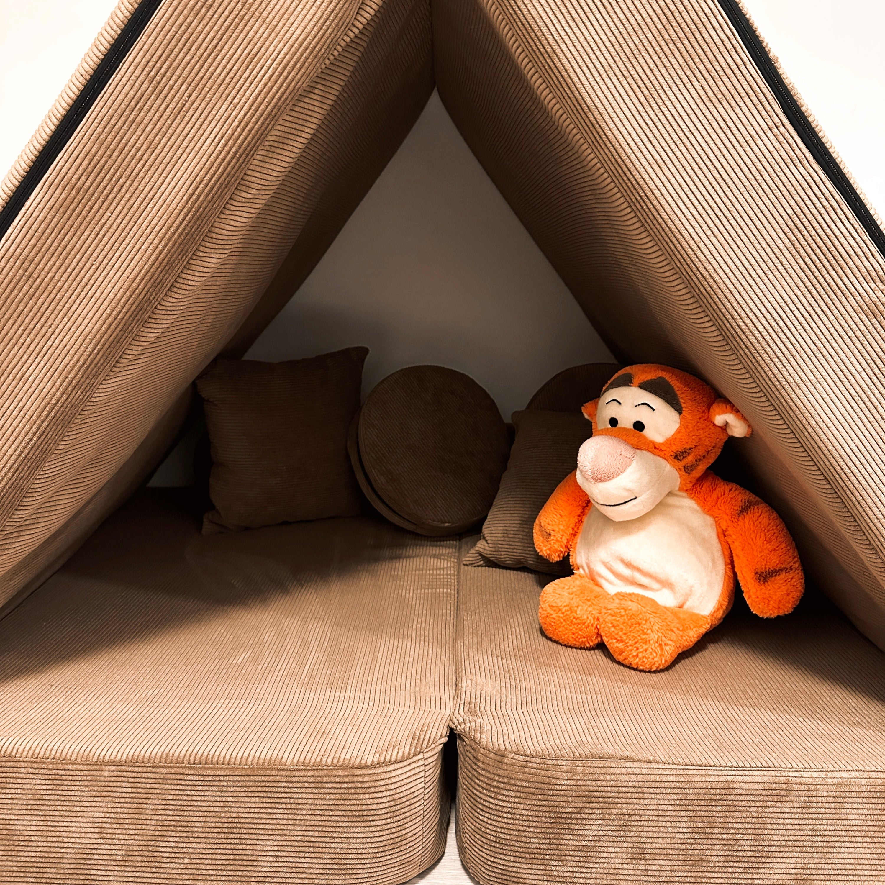 MeowBaby Play Sofa Cord Premium - brown