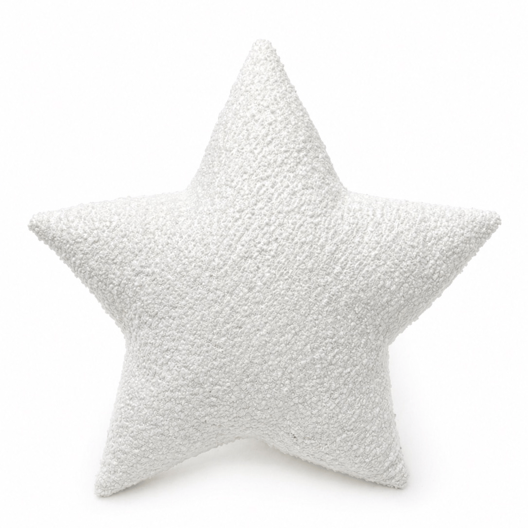 MeowBaby Deko-Kissen Stern - Soft Bouclé Edition