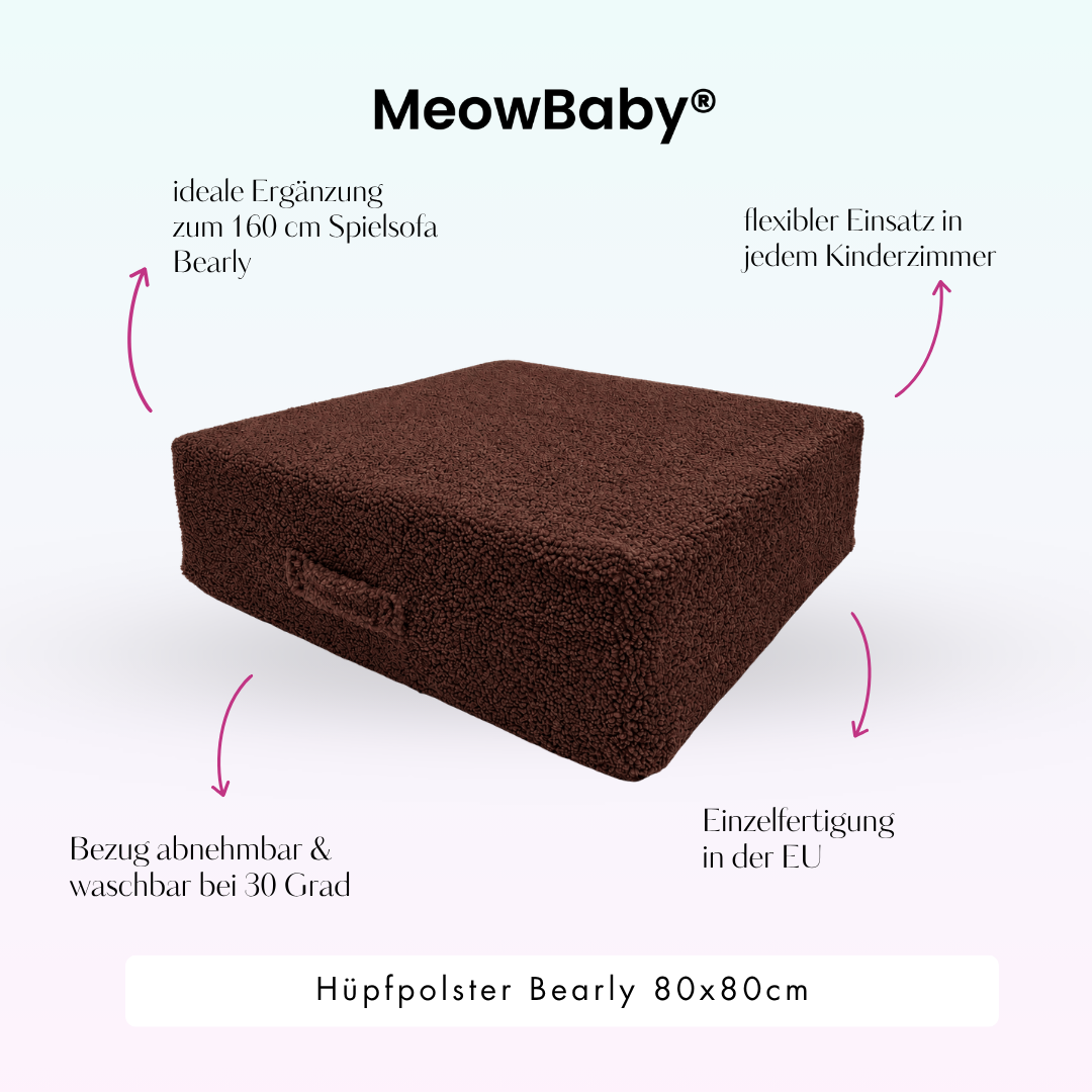 MeowBaby Hüpfpolster Bearly - 80x80cm