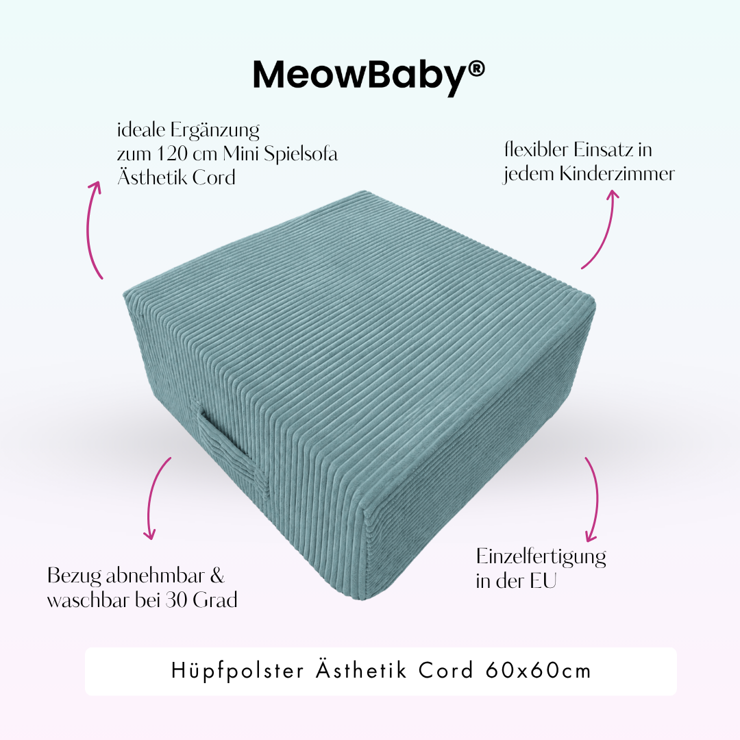 MeowBaby Hüpfpolster Ästhetik - 60x60cm