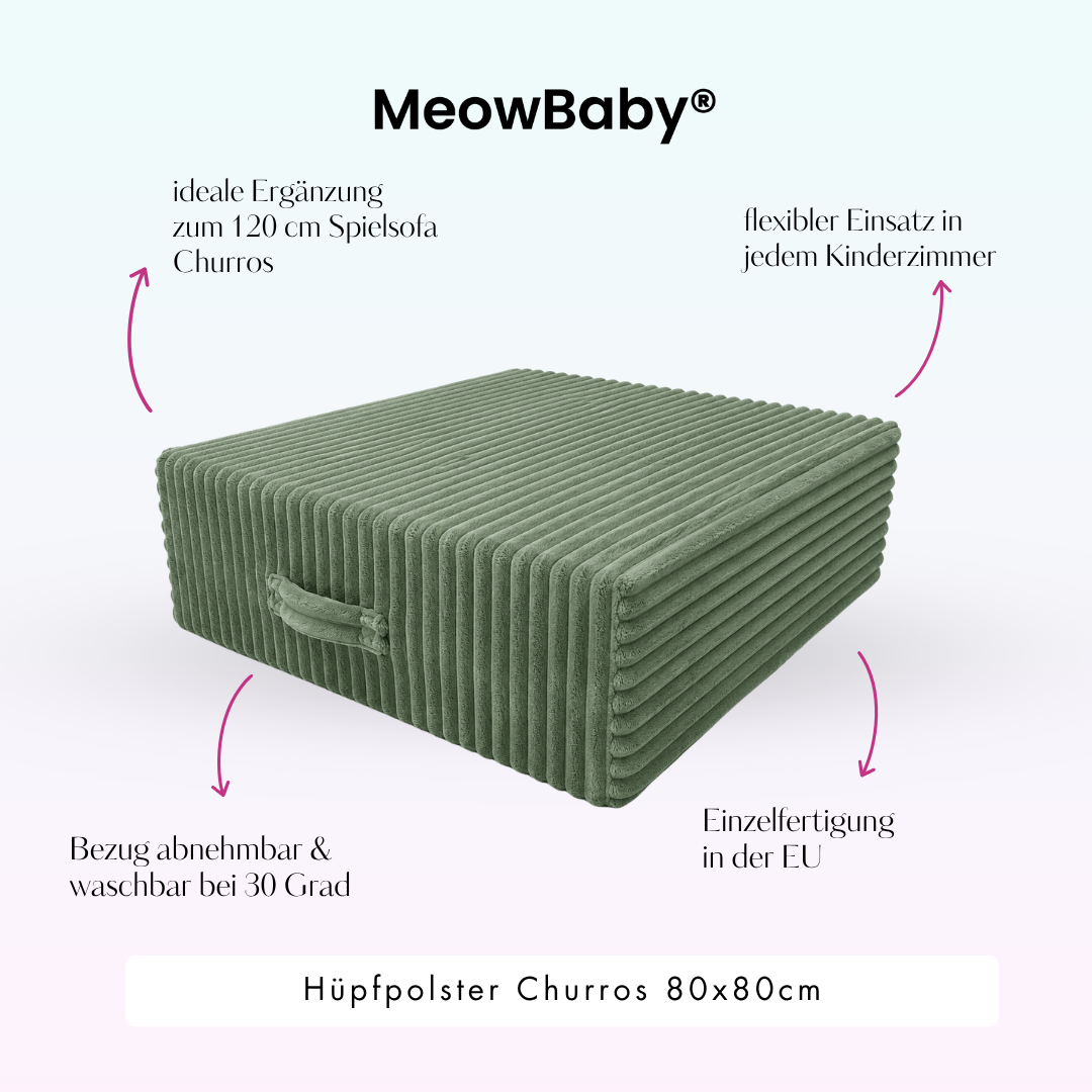 MeowBaby Hüpfpolster Churros - 80x80cm