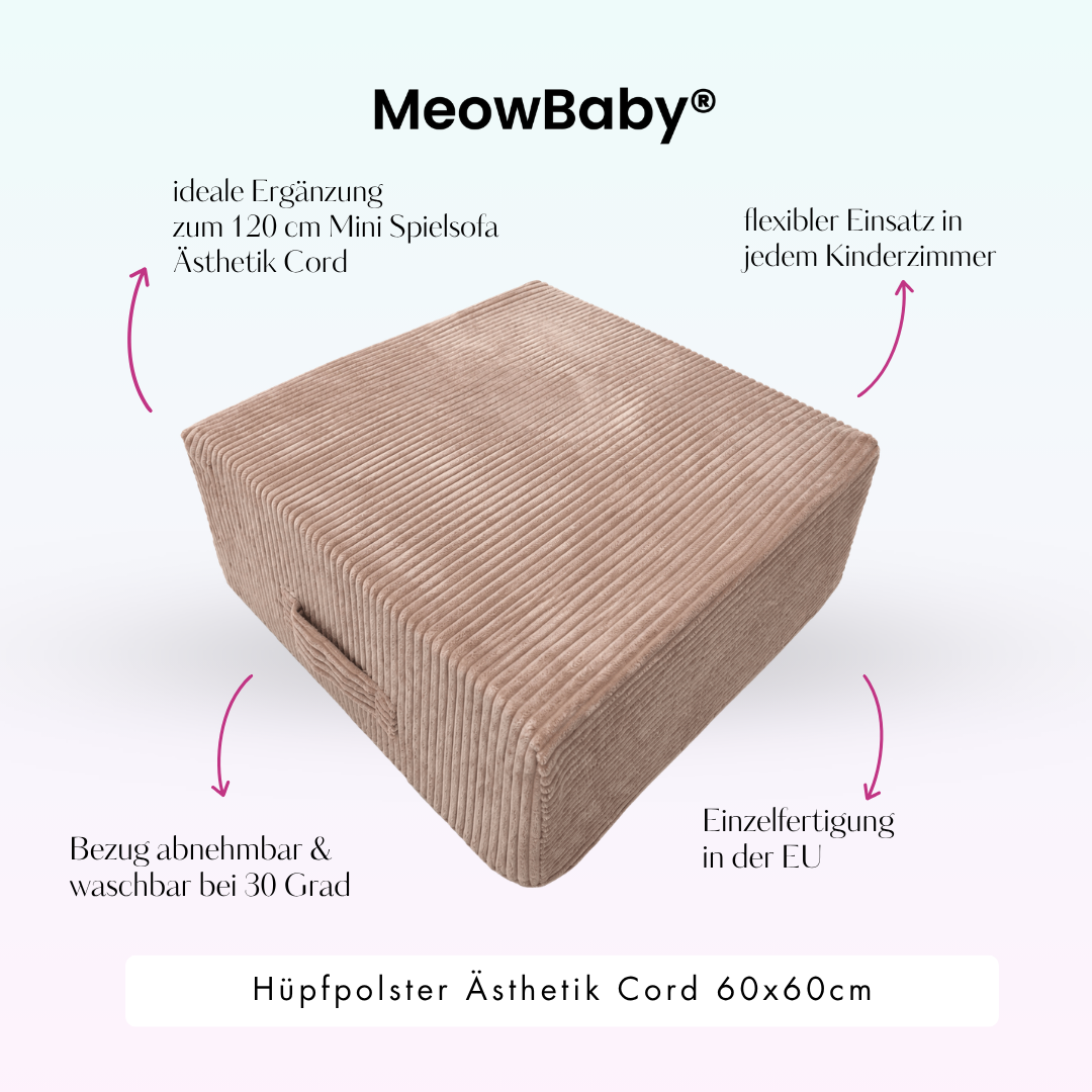 MeowBaby Hüpfpolster Ästhetik - 60x60cm