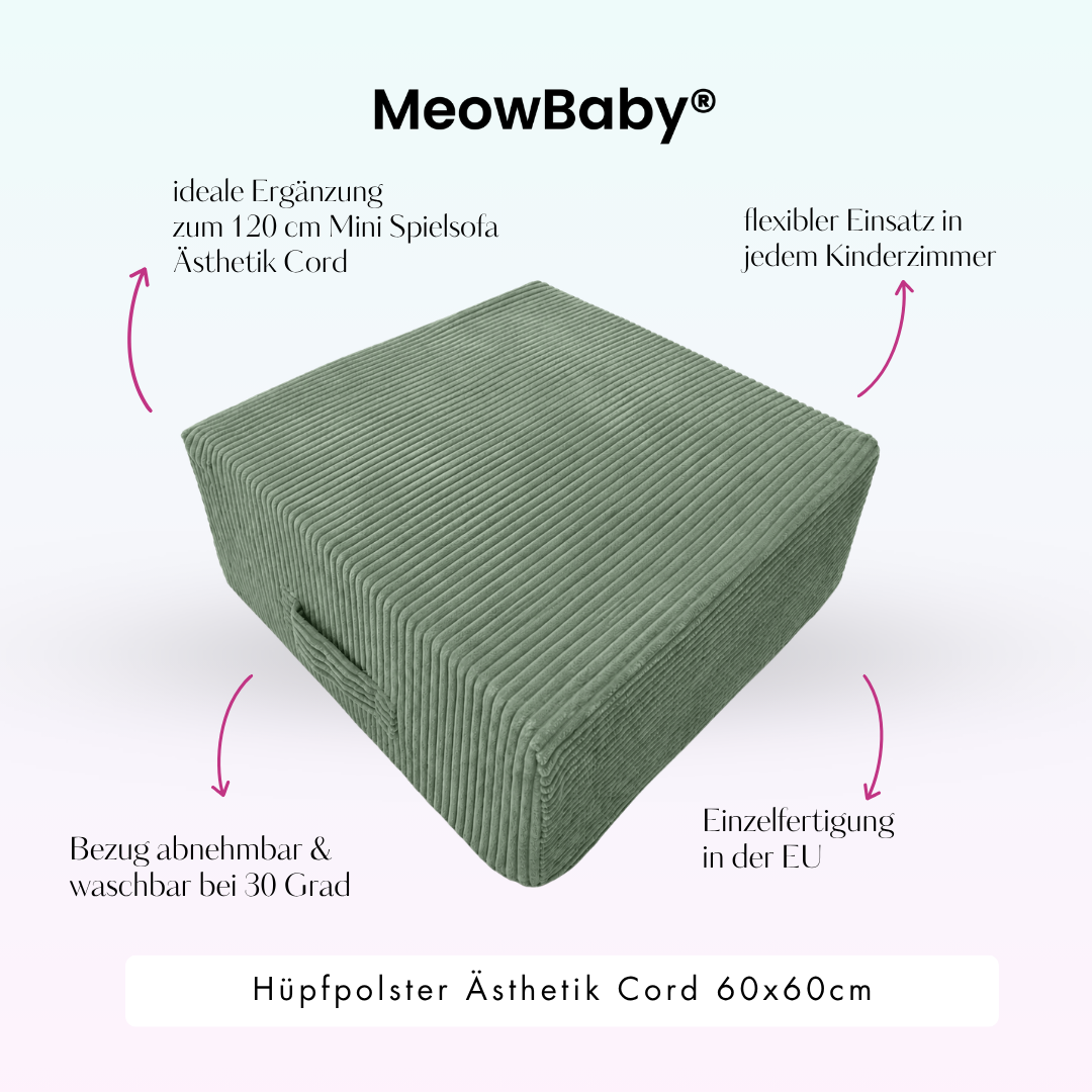 MeowBaby Hüpfpolster Ästhetik - 60x60cm