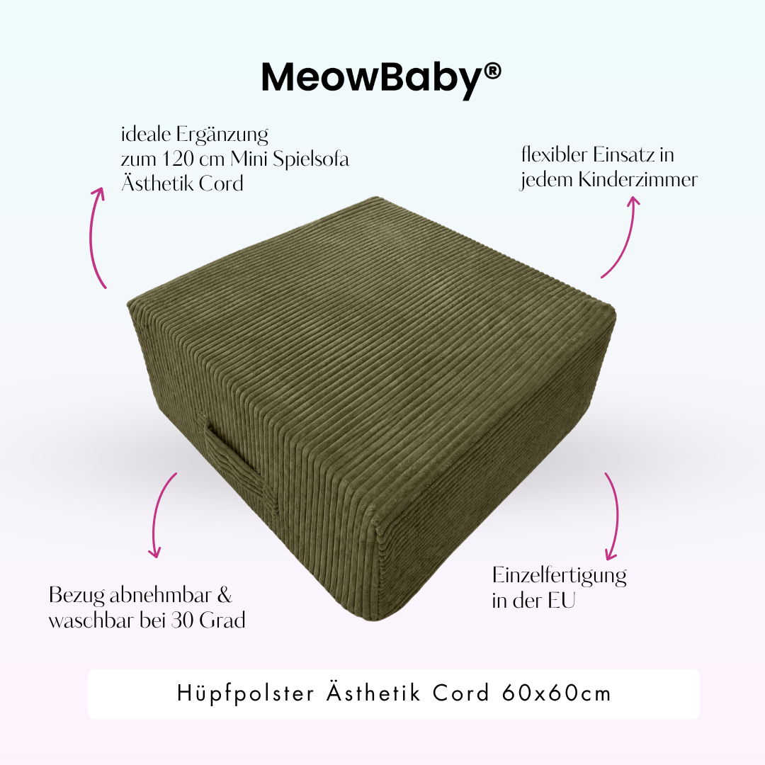 MeowBaby Hüpfpolster Ästhetik - 60x60cm