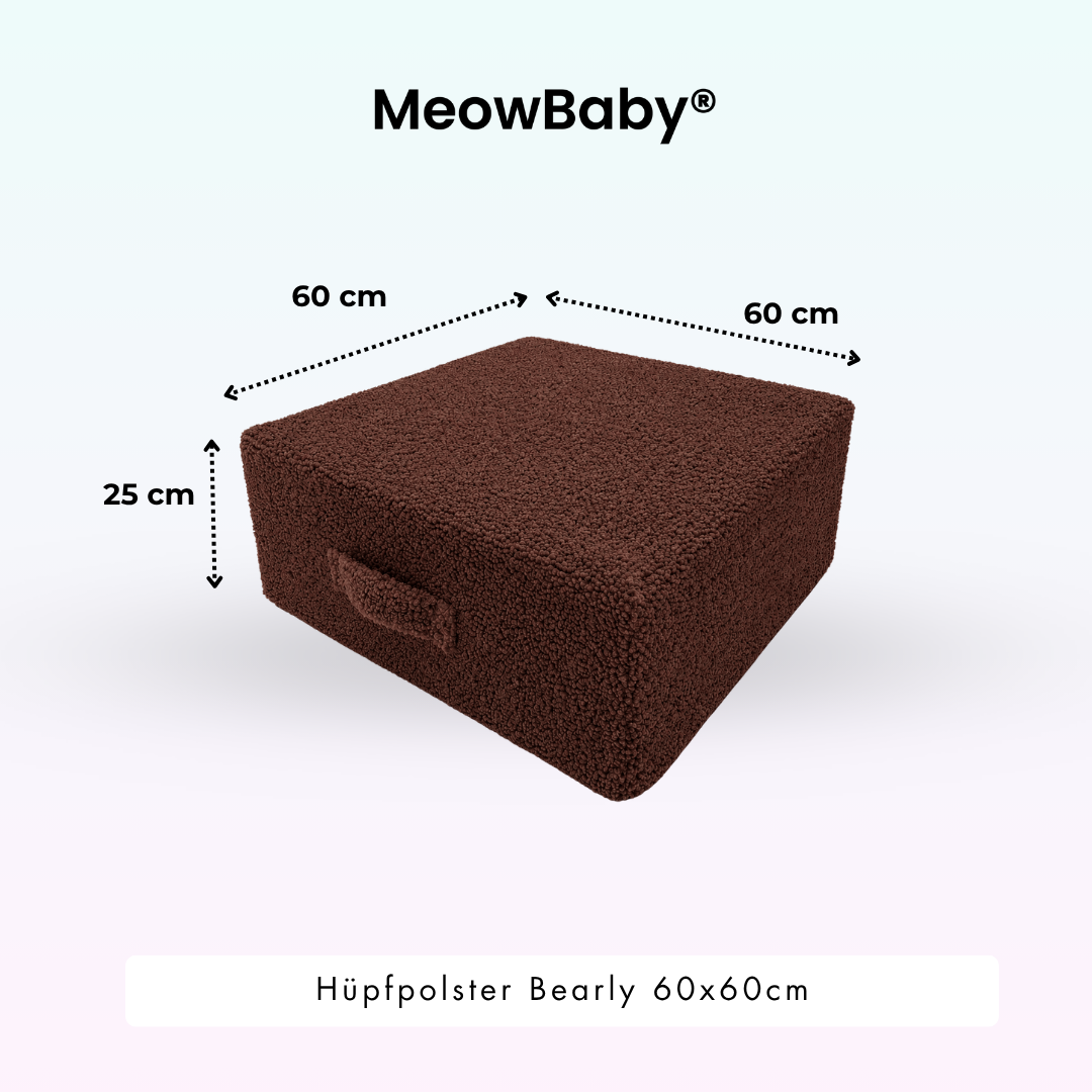 MeowBaby Hüpfpolster Bearly - 60x60cm