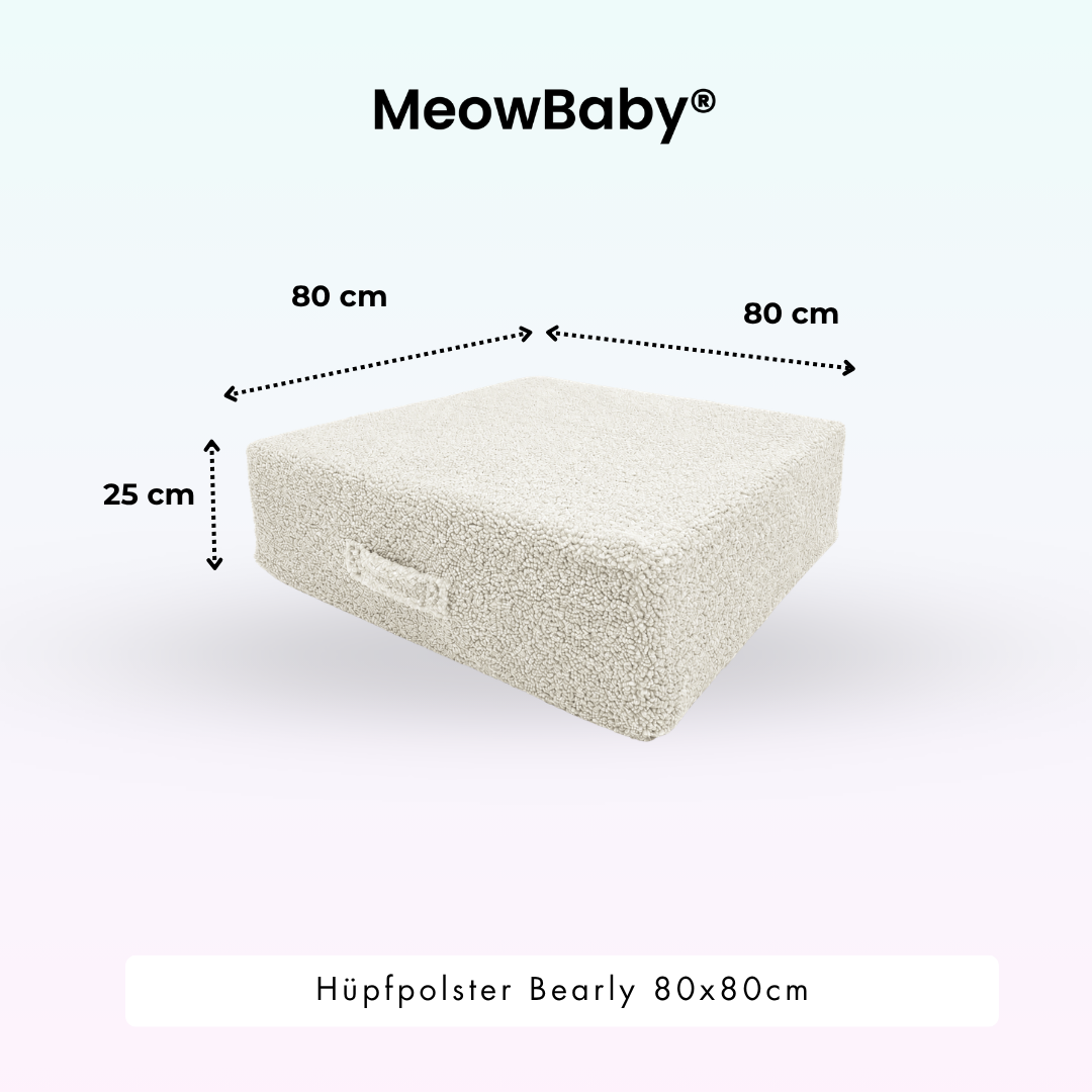 MeowBaby Hüpfpolster Bearly - 80x80cm