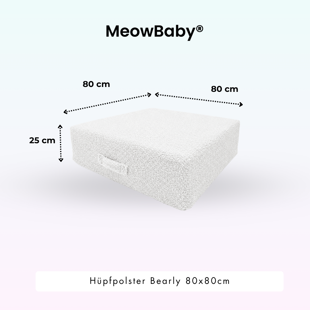 MeowBaby Hüpfpolster Bearly - 80x80cm