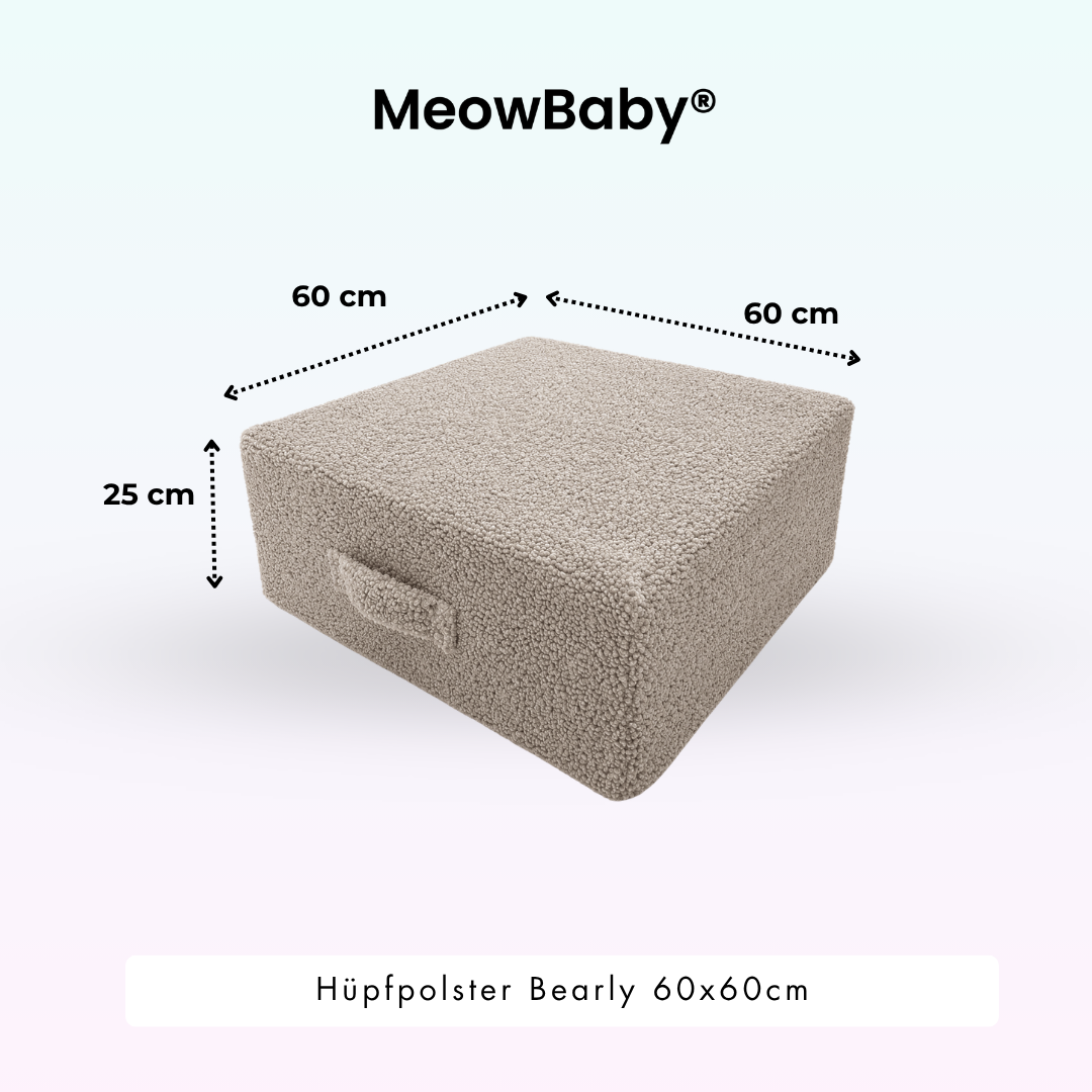 MeowBaby Hüpfpolster Bearly - 60x60cm