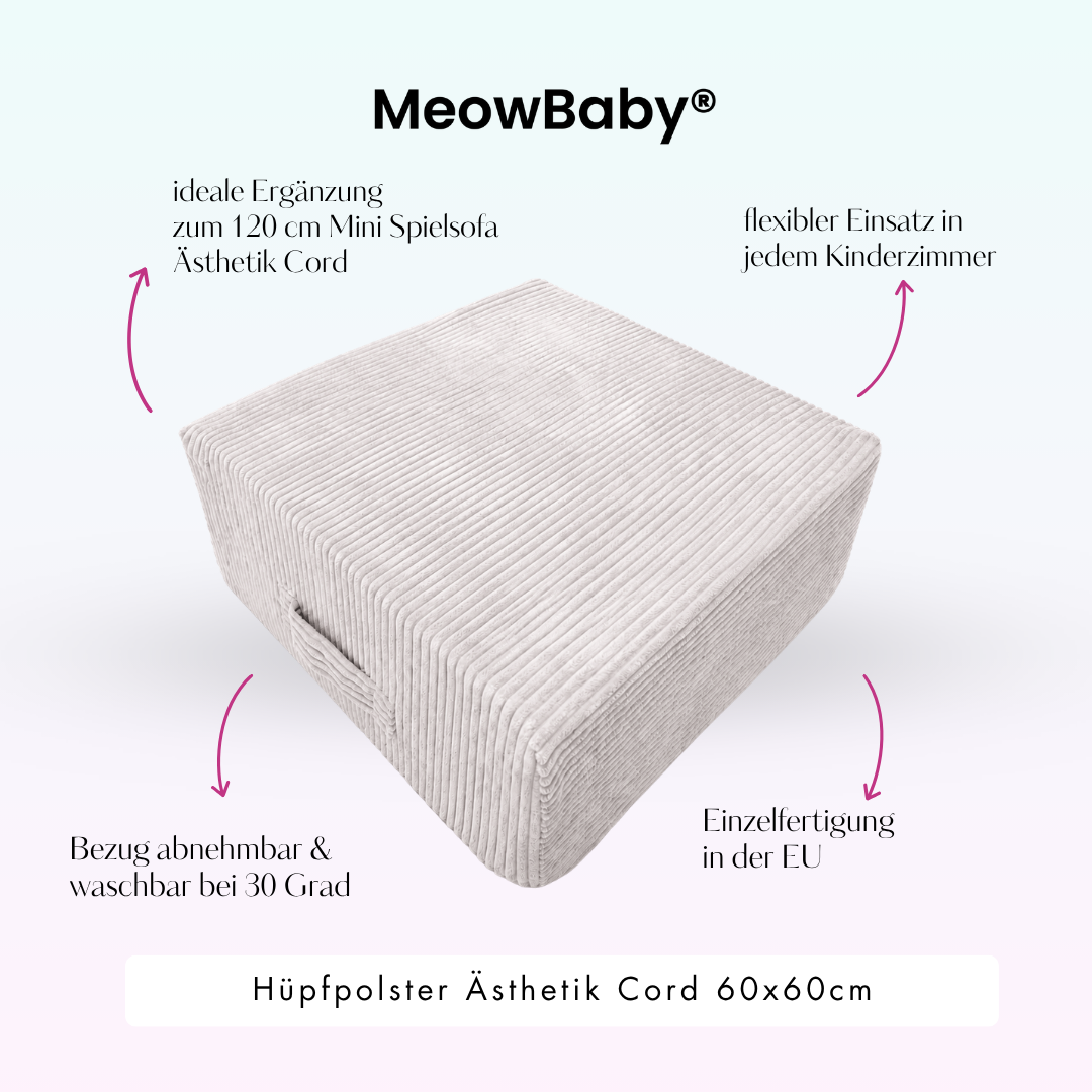 MeowBaby Hüpfpolster Ästhetik - 60x60cm