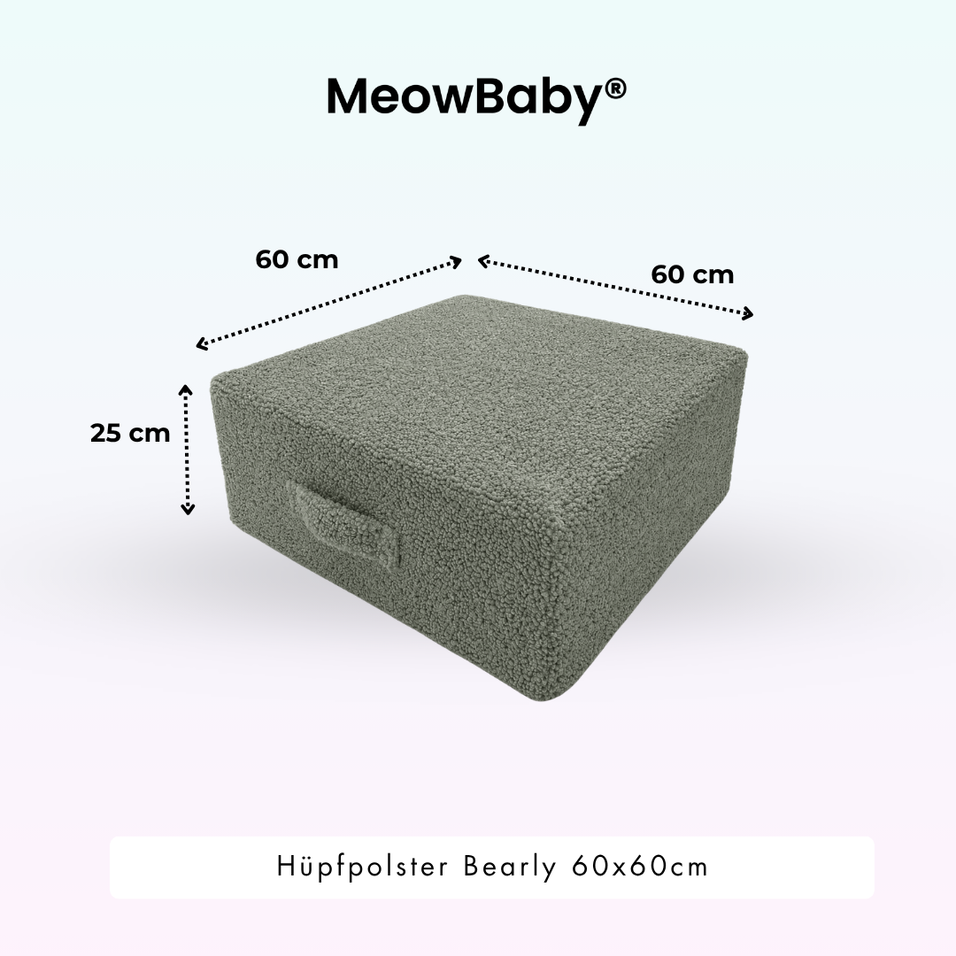 MeowBaby Hüpfpolster Bearly - 60x60cm