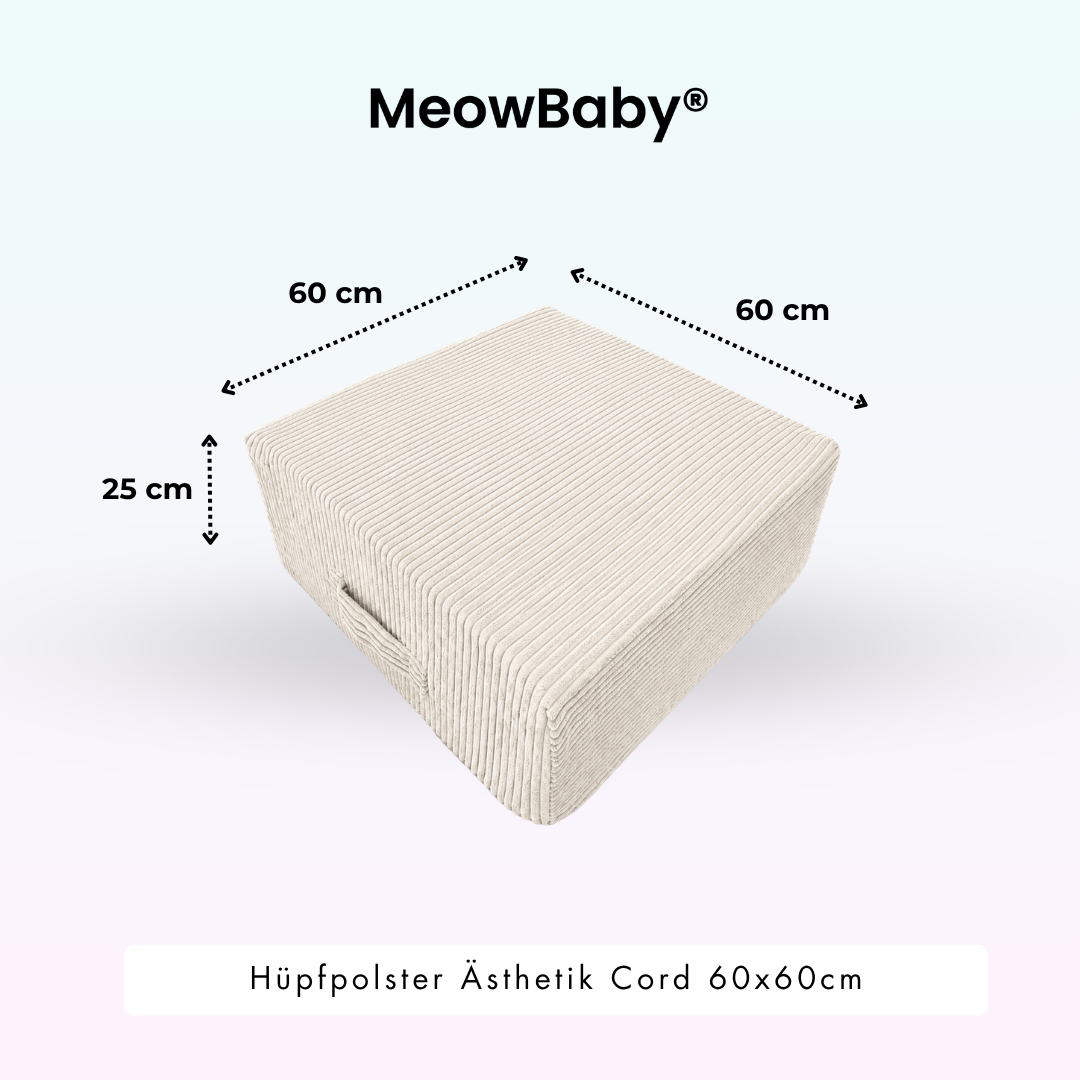 MeowBaby Hüpfpolster Ästhetik - 60x60cm