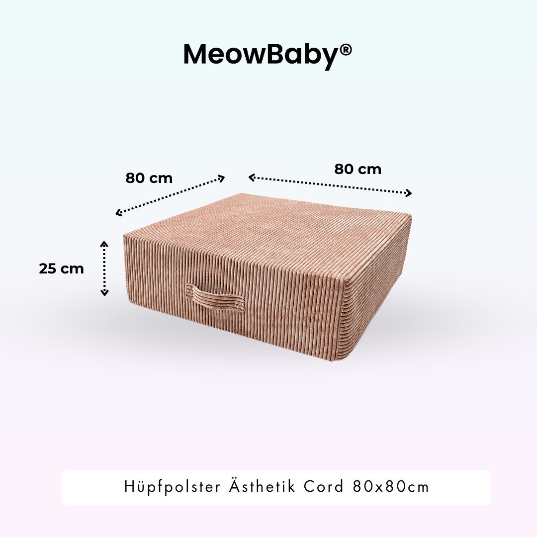 MeowBaby Hüpfpolster Ästhetik - 80x80xcm