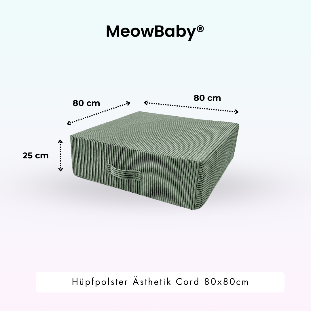 MeowBaby Hüpfpolster Ästhetik - 80x80xcm
