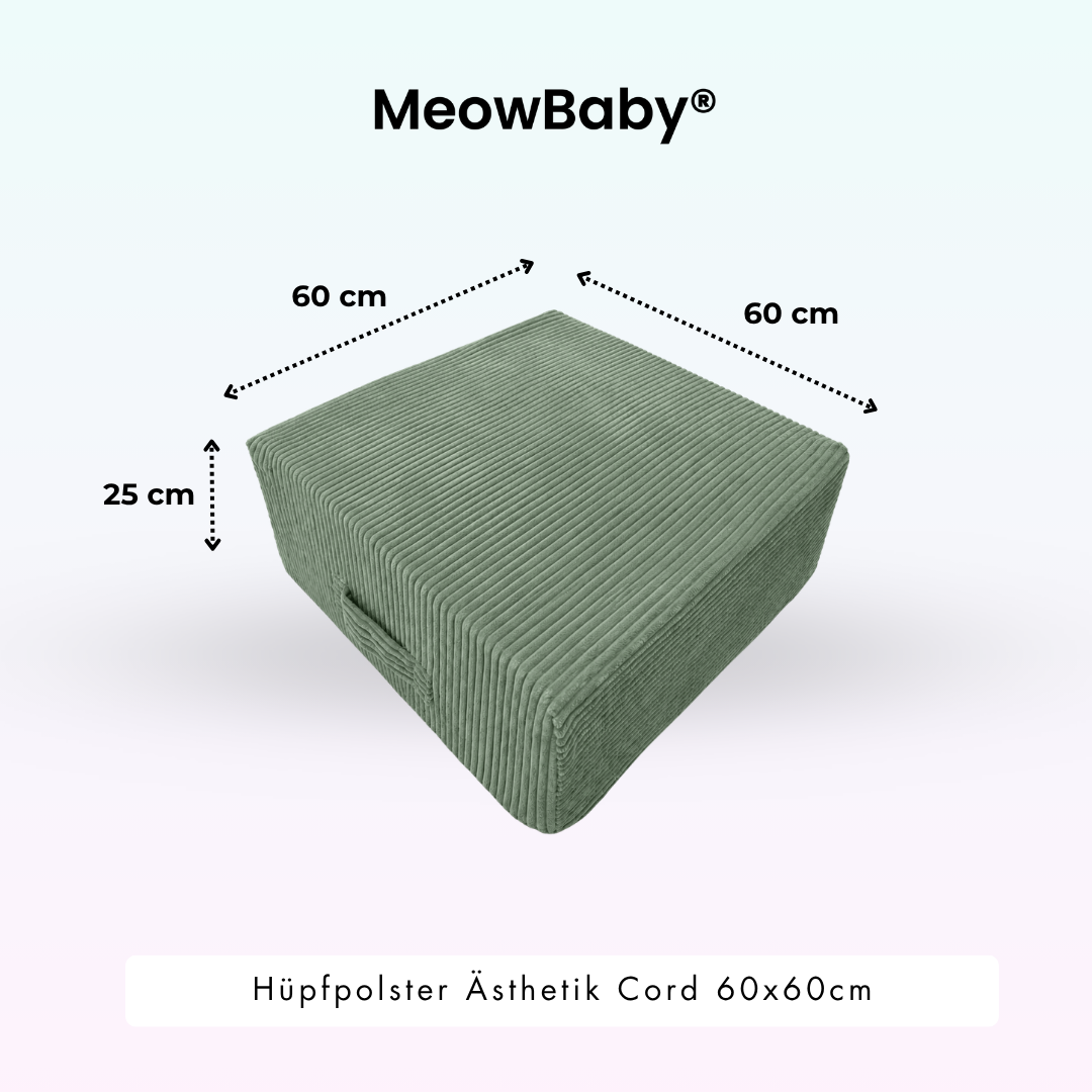MeowBaby Hüpfpolster Ästhetik - 60x60cm