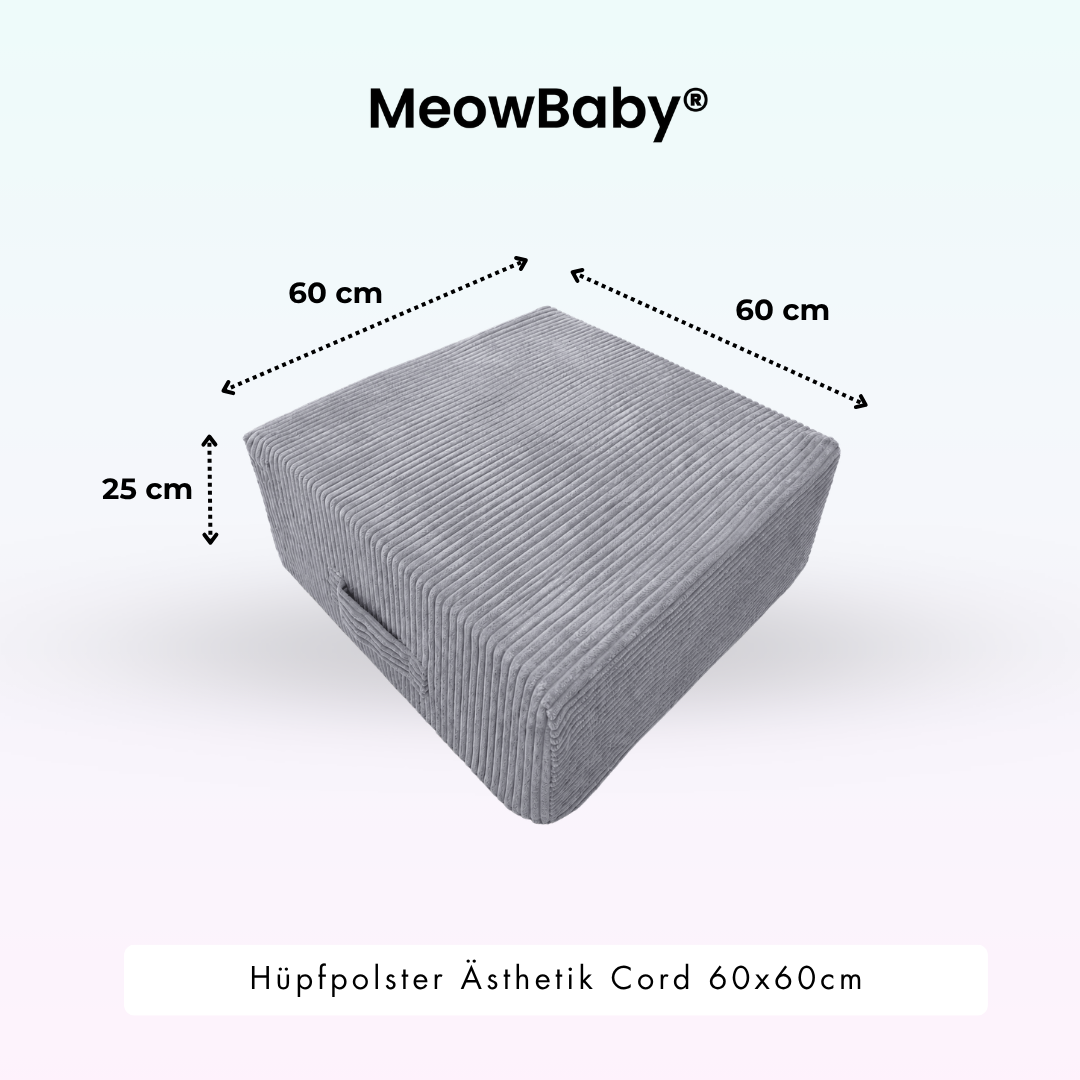 MeowBaby Hüpfpolster Ästhetik - 60x60cm