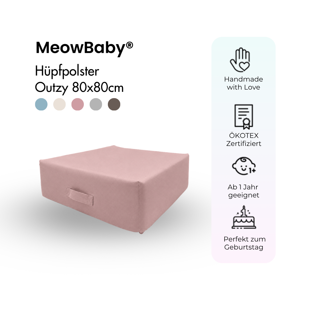 MeowBaby Hüpfpolster Outzy - 80x80cm
