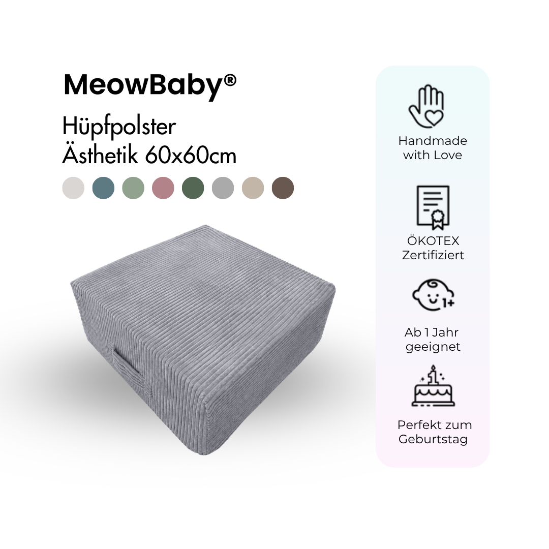 MeowBaby Hüpfpolster Ästhetik - 60x60cm