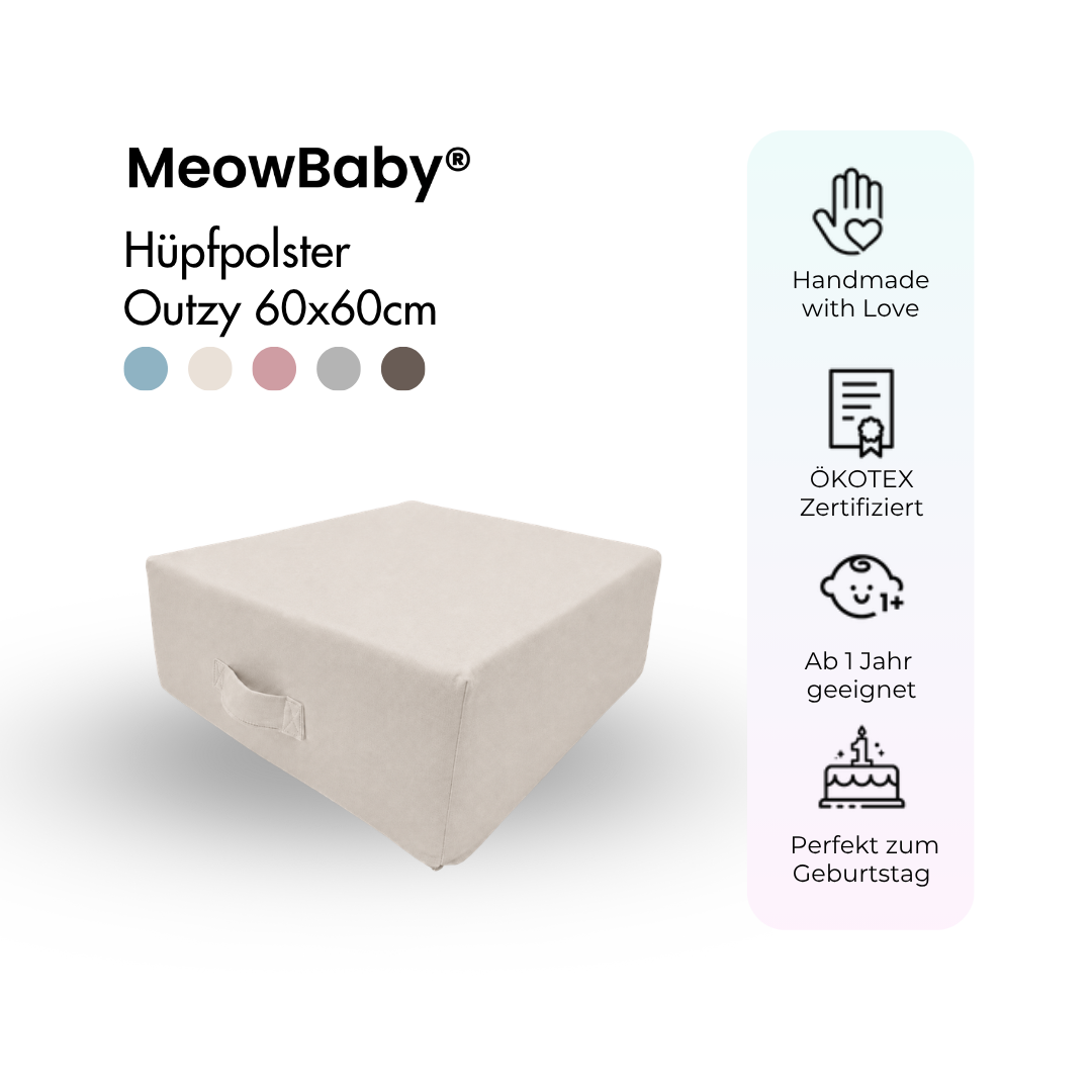 MeowBaby Hüpfpolster Outzy - 60x60 cm