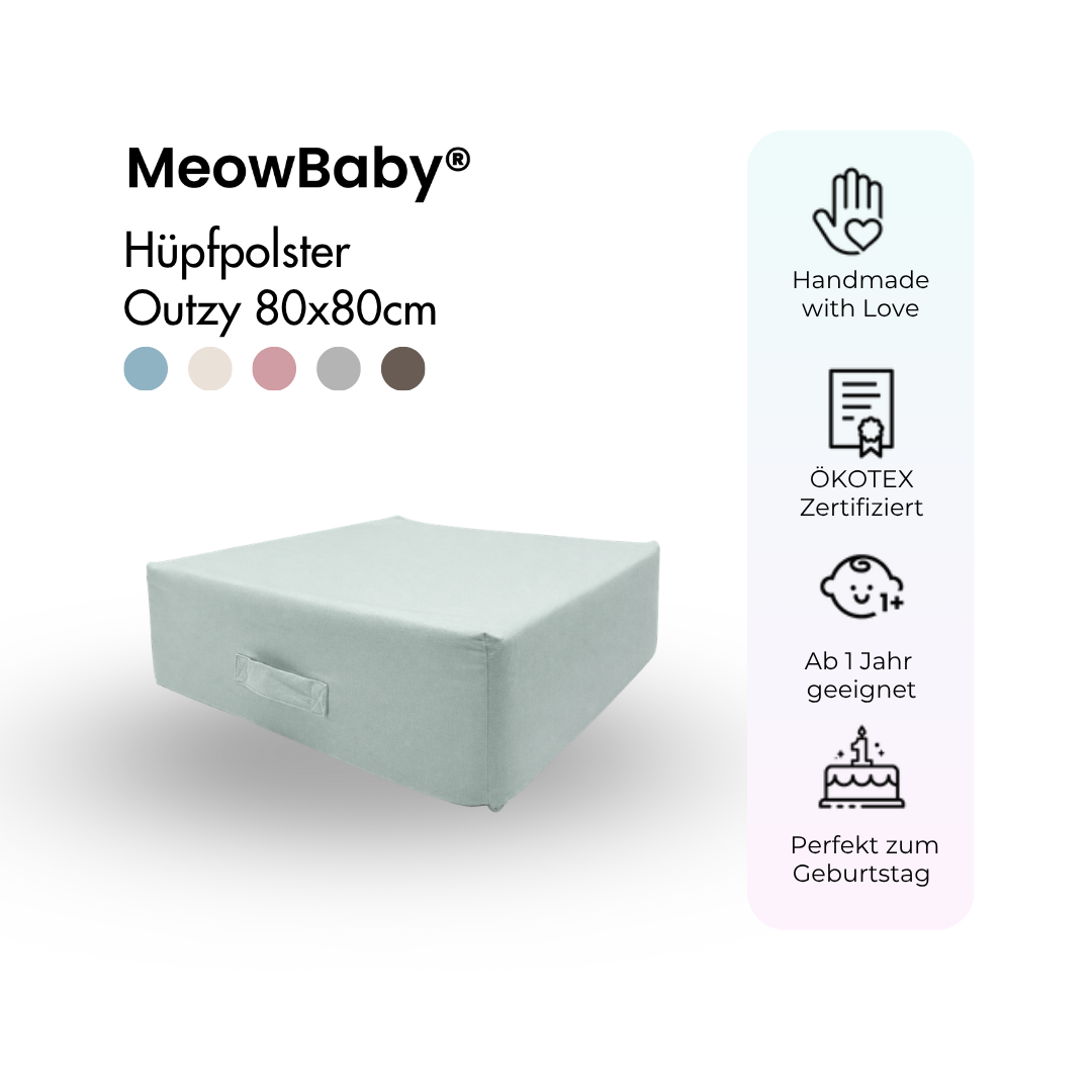 MeowBaby Hüpfpolster Outzy - 80x80cm