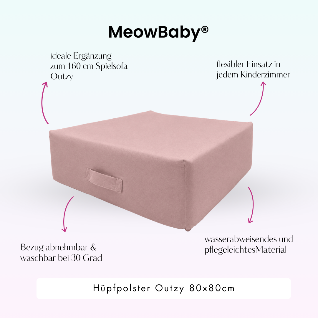 MeowBaby Hüpfpolster Outzy - 80x80cm