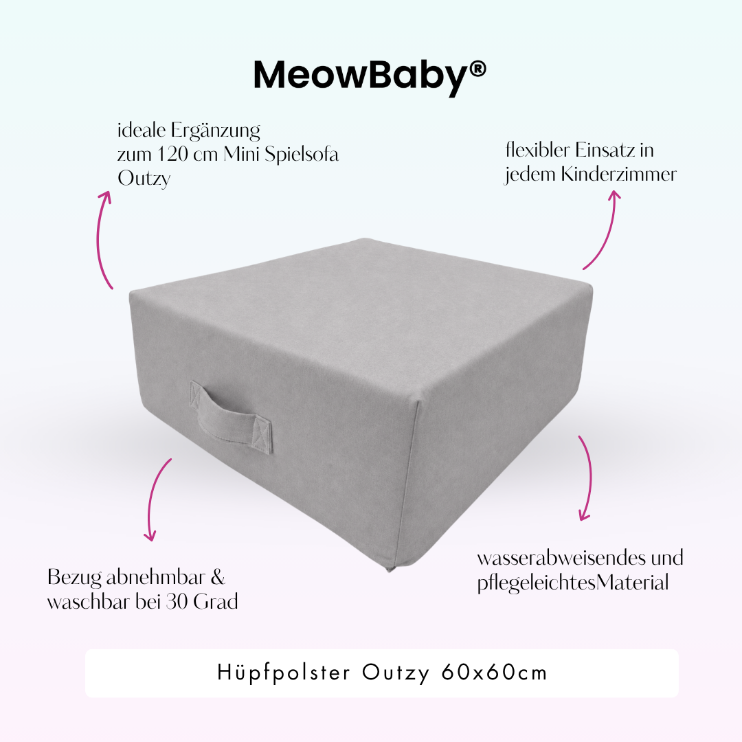 MeowBaby Hüpfpolster Outzy - 60x60 cm