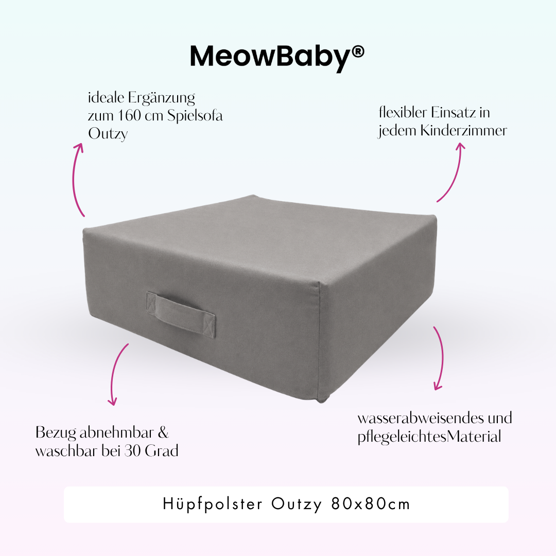 MeowBaby Hüpfpolster Outzy - 80x80cm