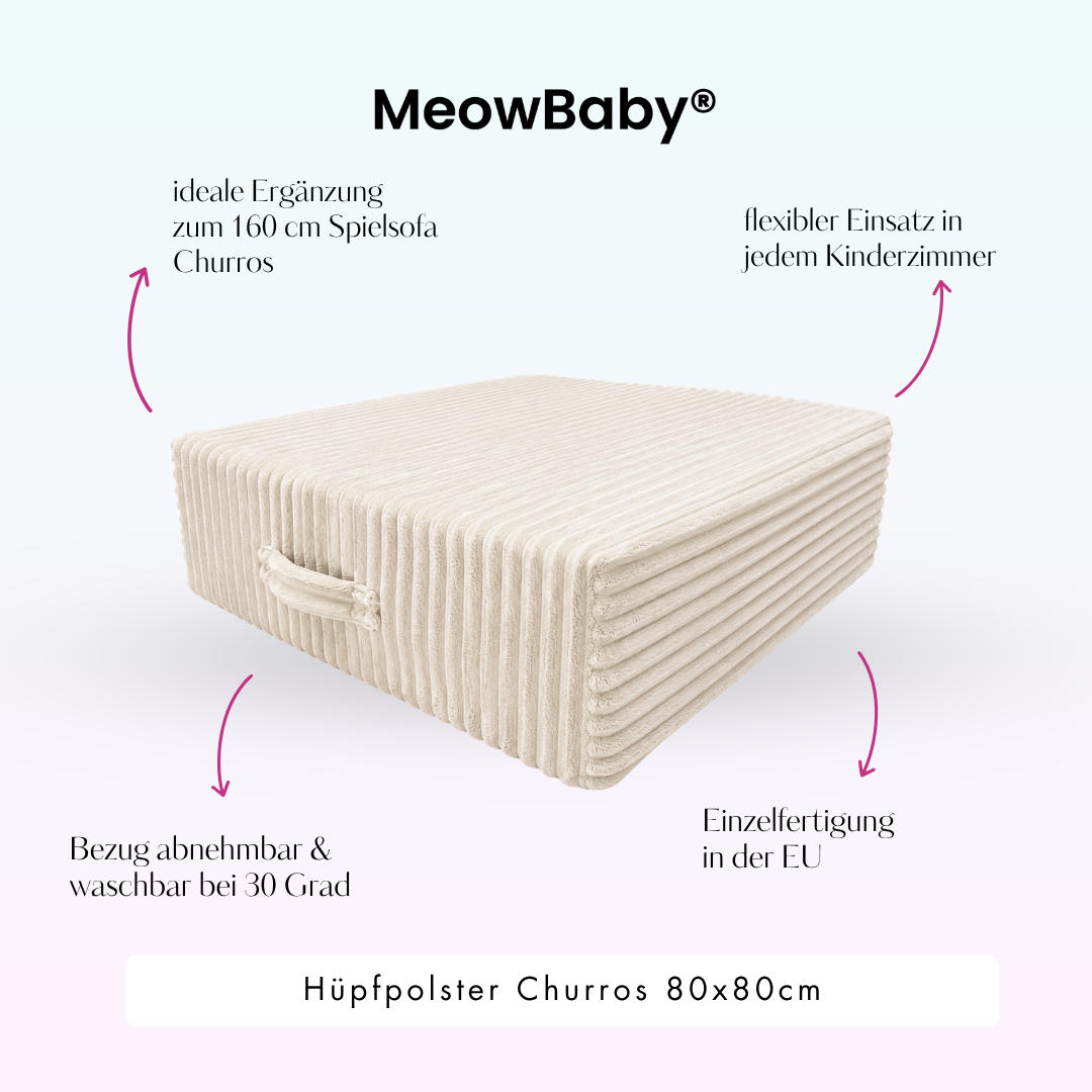 MeowBaby Hüpfpolster Churros - 60x60cm