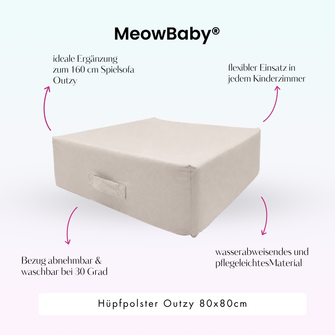 MeowBaby Hüpfpolster Outzy - 80x80cm