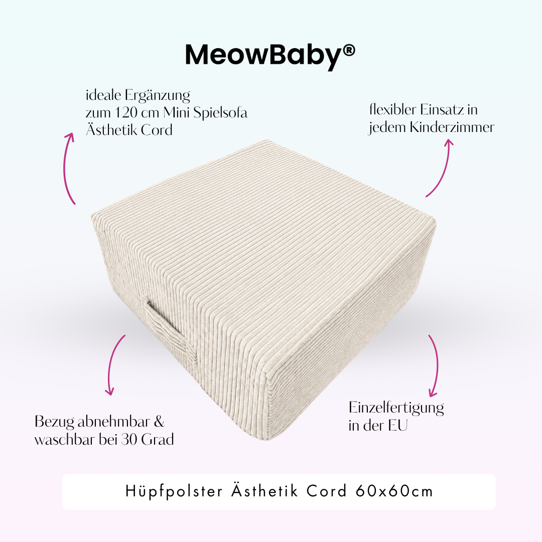 MeowBaby Hüpfpolster Ästhetik - 60x60cm