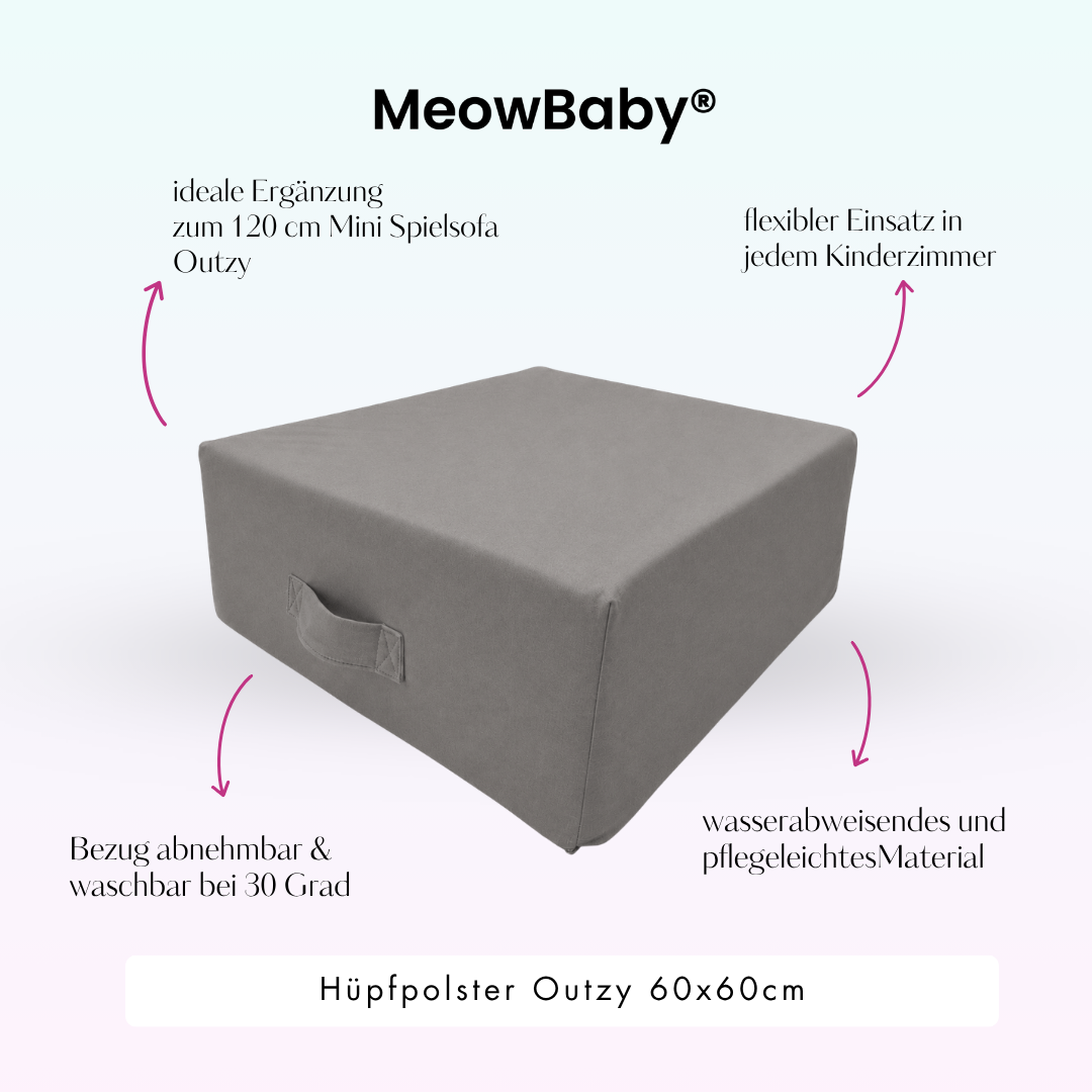 MeowBaby Hüpfpolster Outzy - 60x60 cm