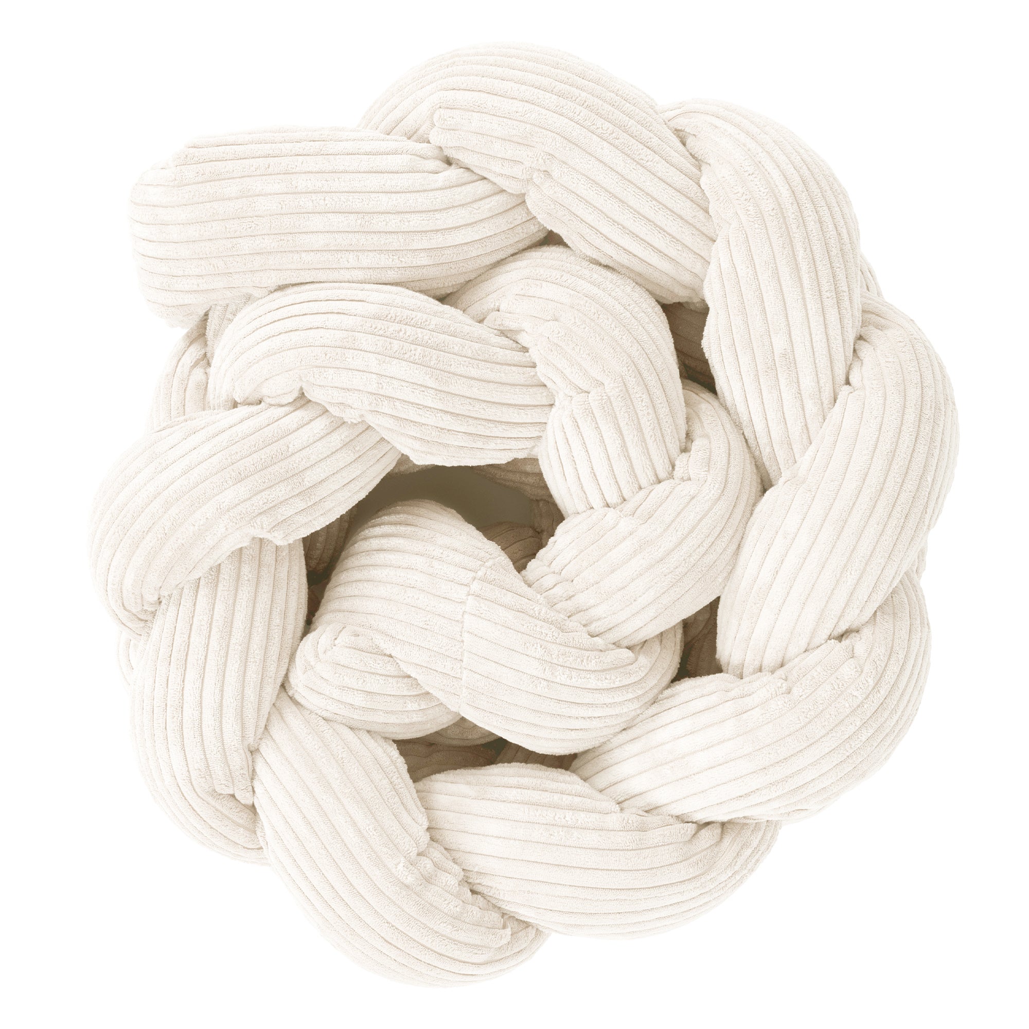 MeowBaby Geflochtene Bettschlange Cord, 3 m - Ästhetik vanilla