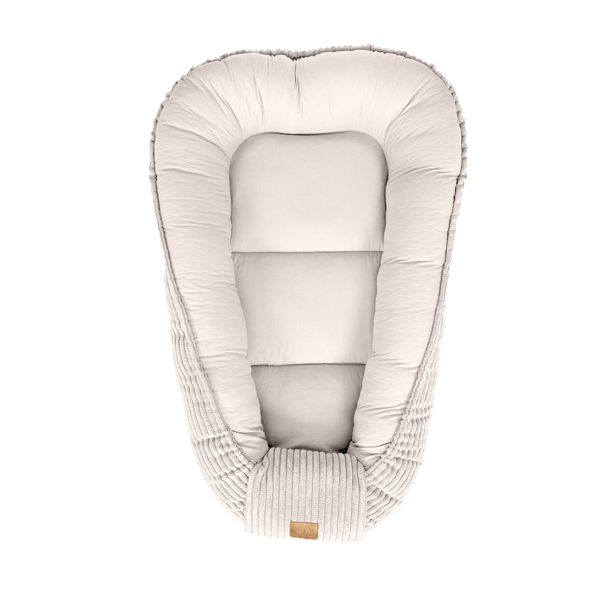 MeowBaby Babynestchen Cord für Neugeborene - Ästhetik ecru/beige