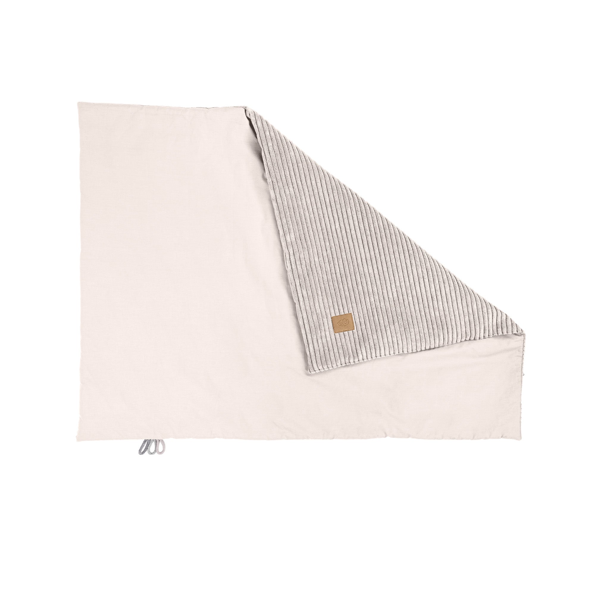 MeowBaby Babydecke Cord für Neugeborene - Ästhetik ecru/beige