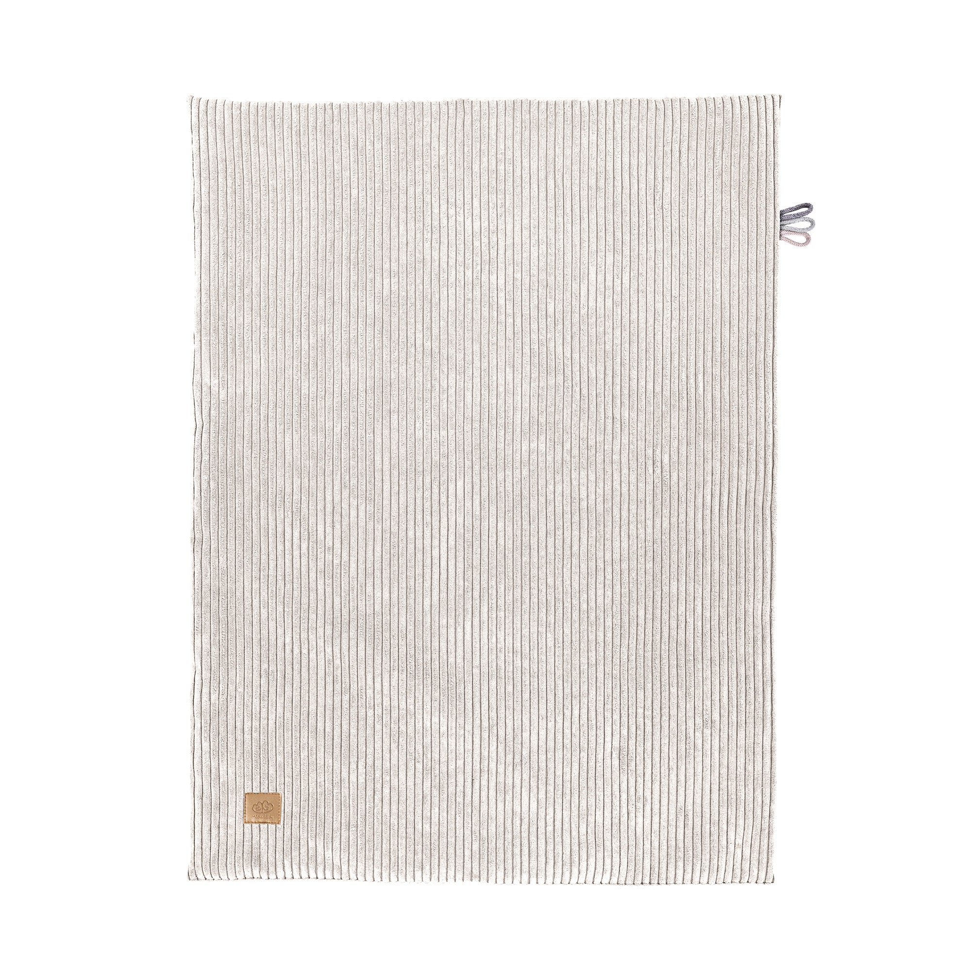 MeowBaby Babydecke Cord für Neugeborene - Ästhetik ecru/beige