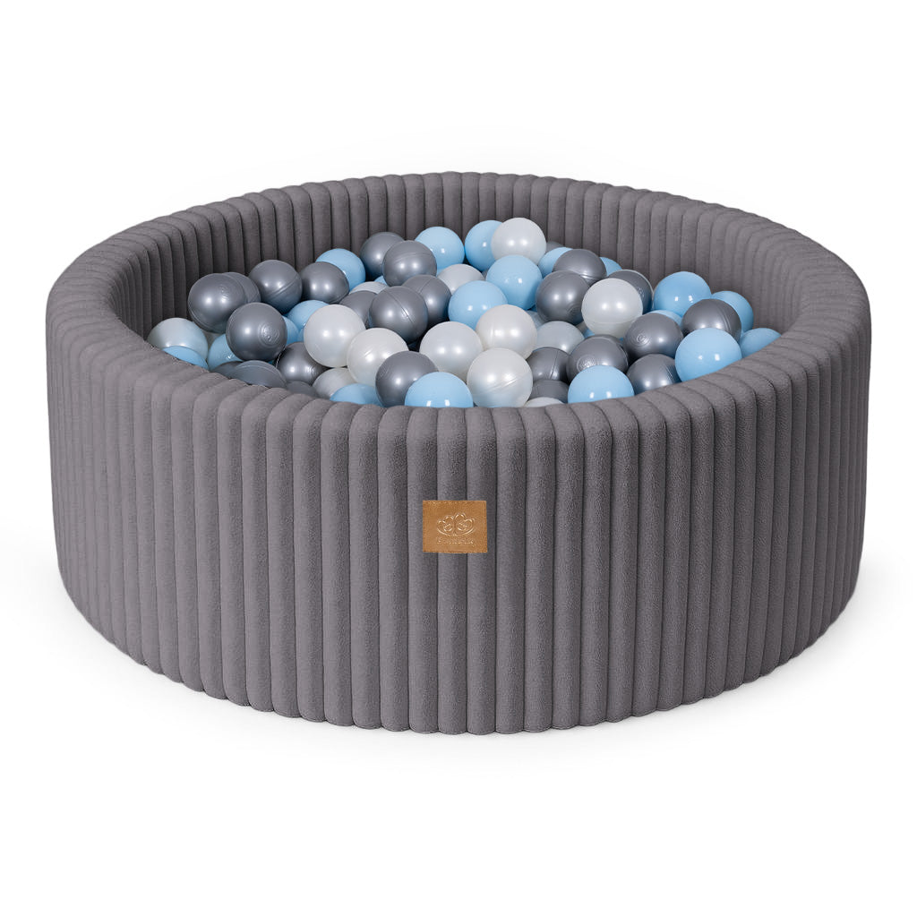 MeowBaby Bällebad Churros 90x30 cm, 200 Bälle - eigene Farbauswahl