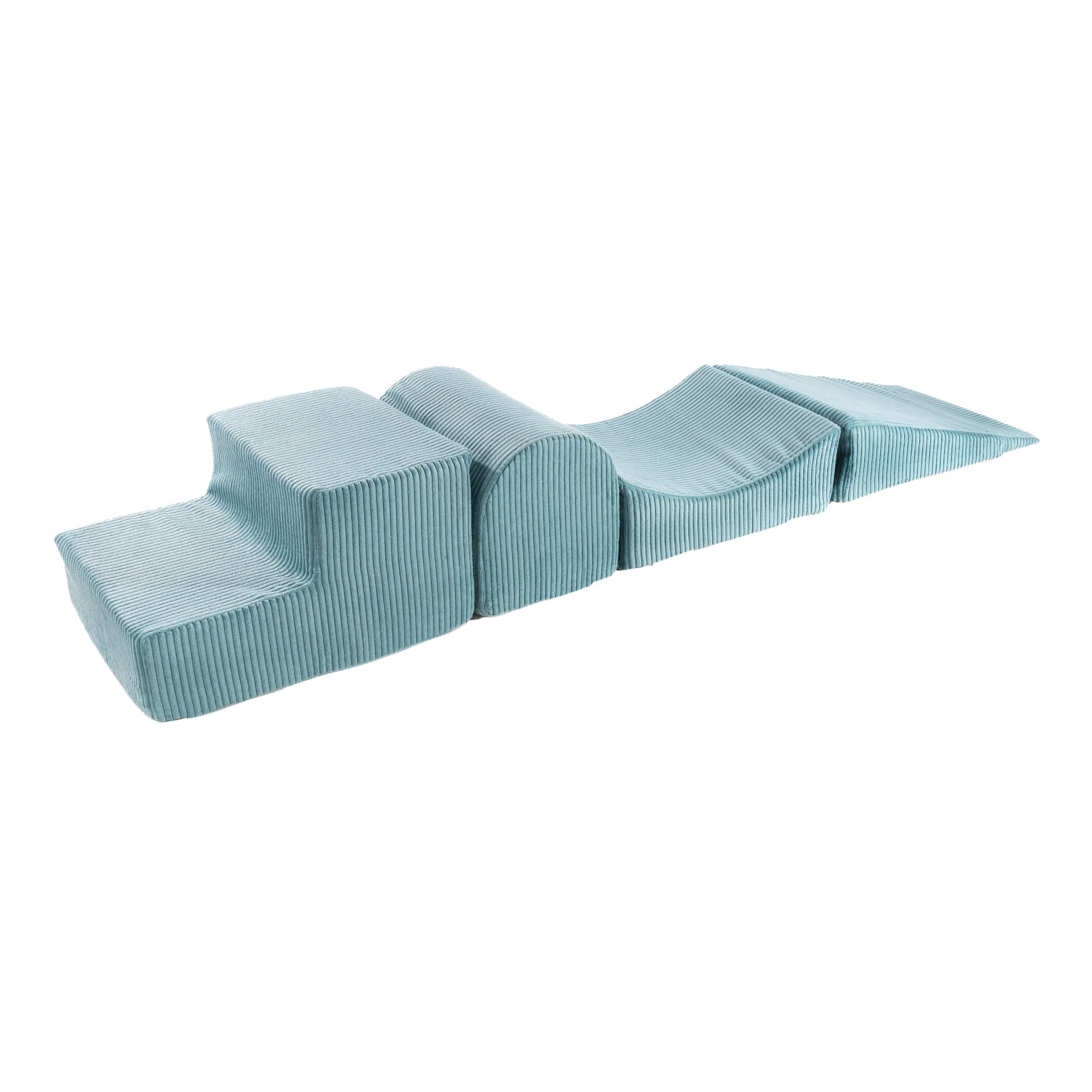 MeowBaby foam play set Aesthetic Cord 4 elements - turquoise