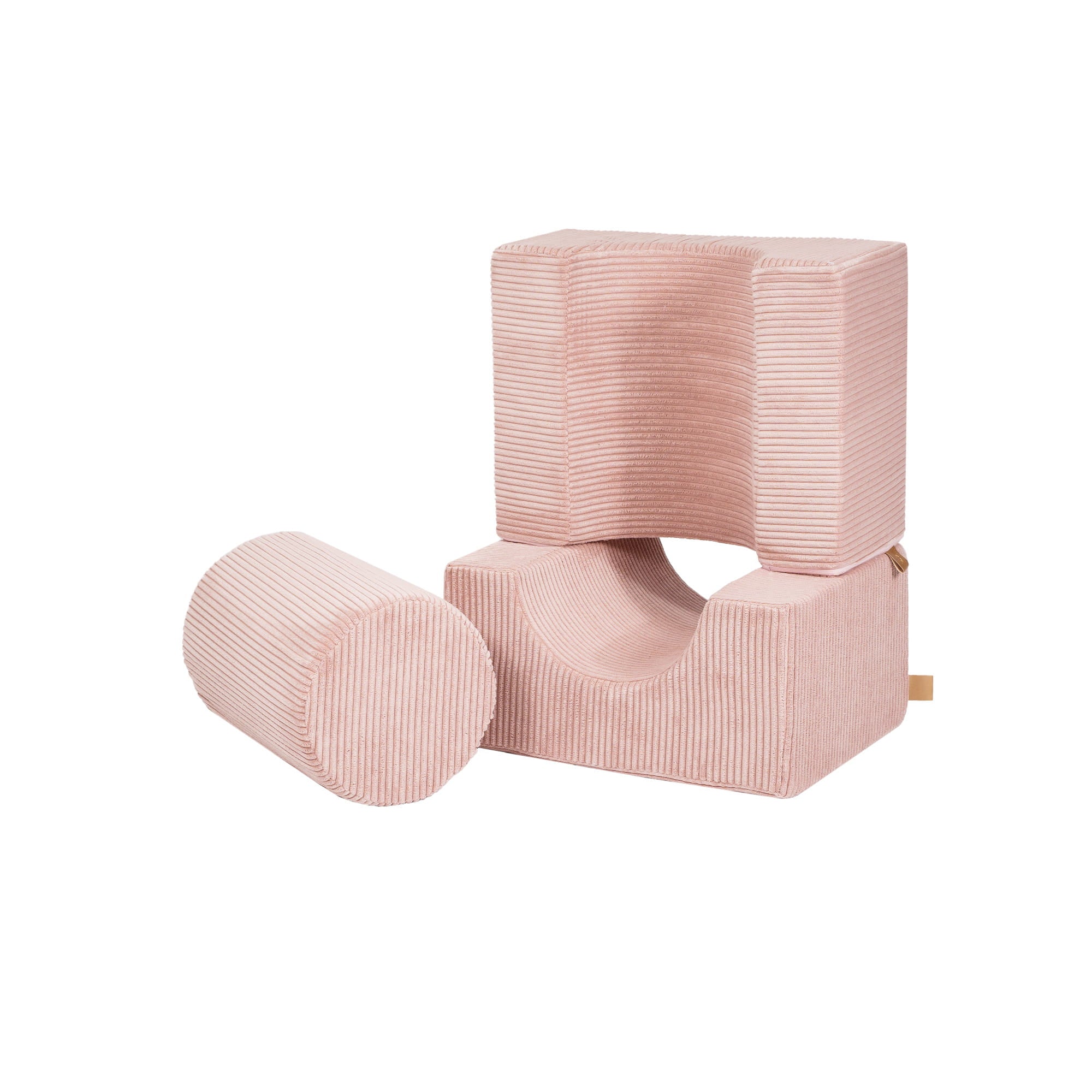 MeowBaby Shape Set Aesthetic Cord 3-Elements - Powder Pink