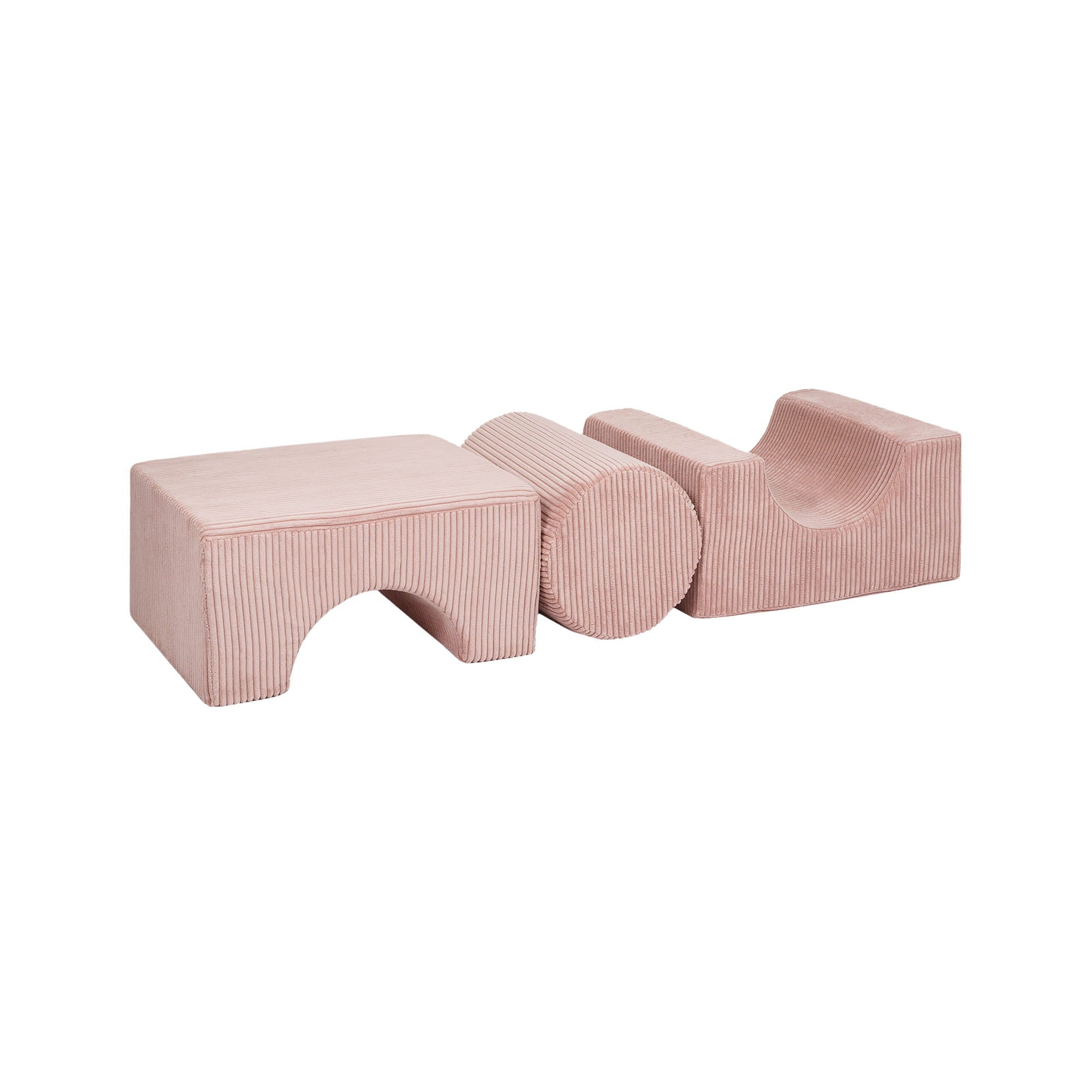 MeowBaby Shape Set Aesthetic Cord 3-Elements - Powder Pink